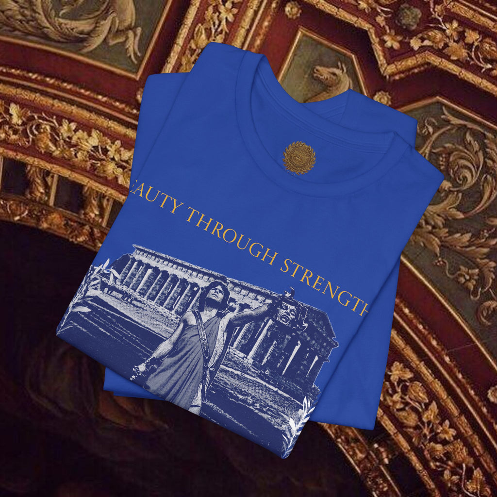 The Hero's Victory Classically-Themed Cotton Graphic T Shirt