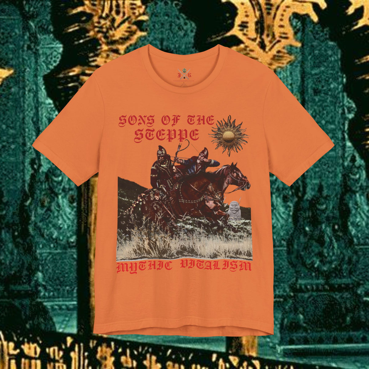 Sons of the Steppe Graphic Tee Mythical Medieval Fantasy Inspired Graphic T Shirt Front Version