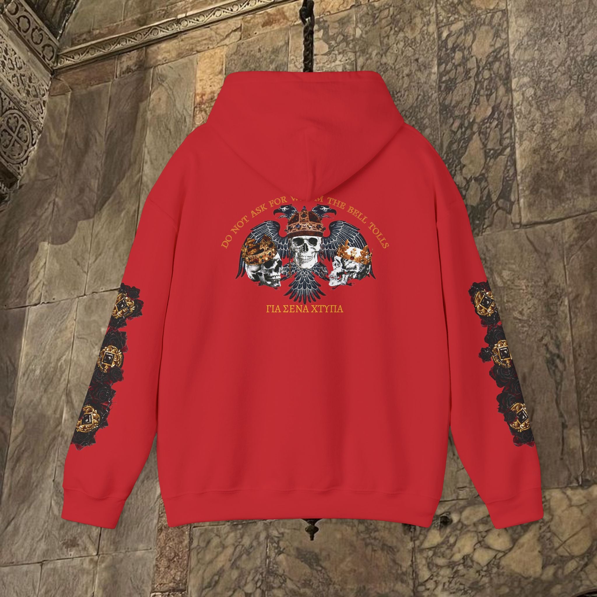 The Kings Fate Byzantine Inspired Graphic Hoodie Back Version