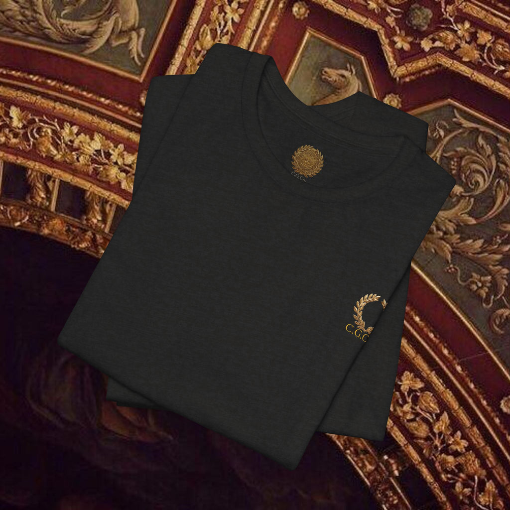 Guardian of the Temple Classically- Inspired Cotton Graphic T Shirt Back Version
