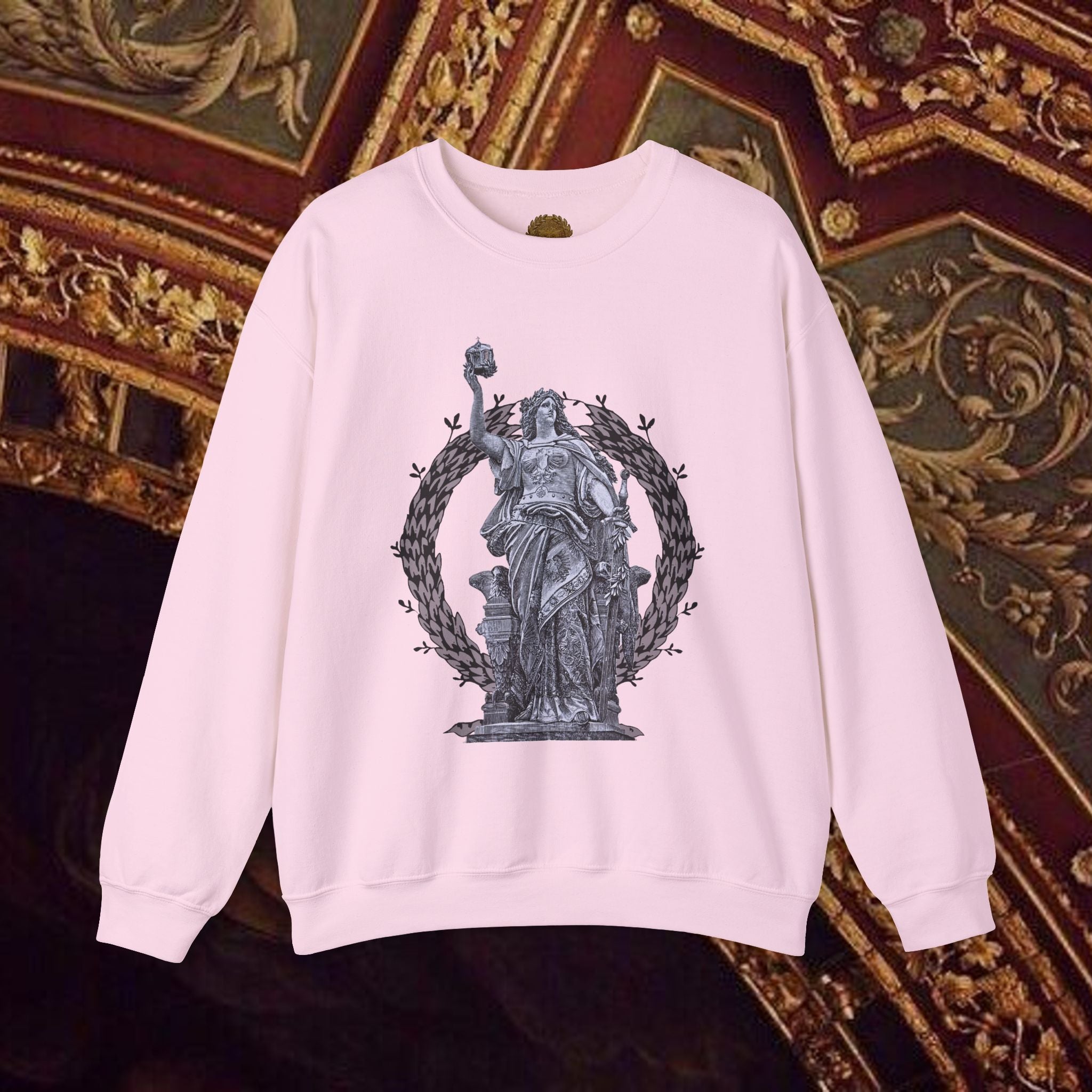 Goddess Victory Neo-Classical Crewneck Sweatshirt piece