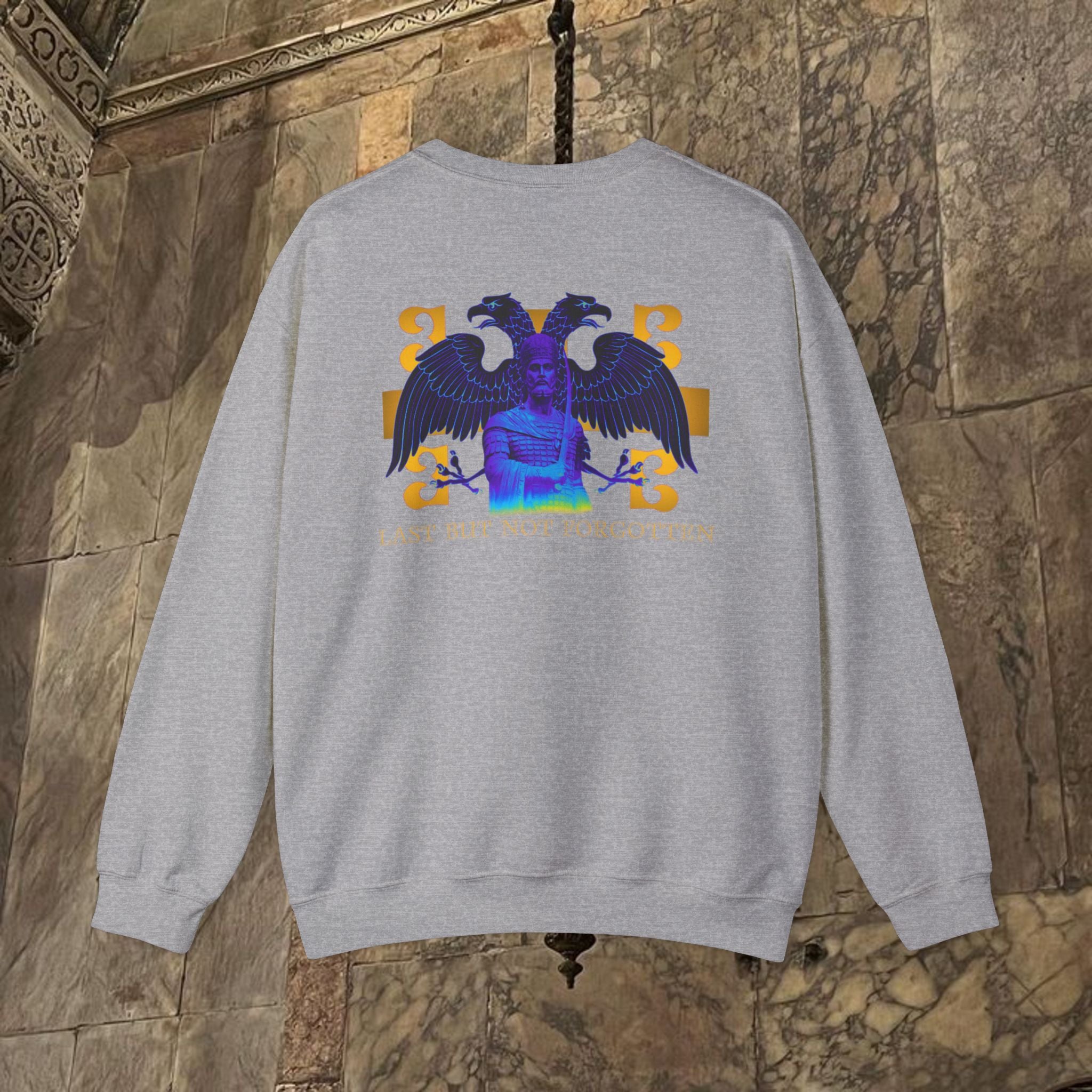 The Last Great Emperor Byzantine Inspired Crewneck Sweatshirt Back Version