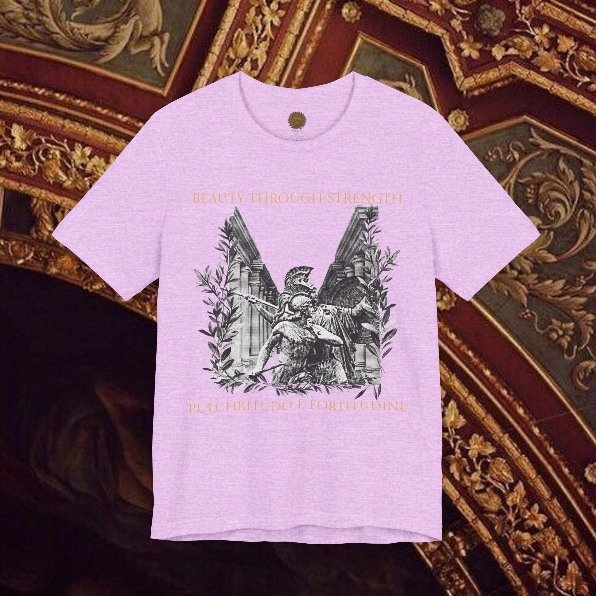 The Goddess's Protection Classically-Inspired Cotton Graphic T Shirt