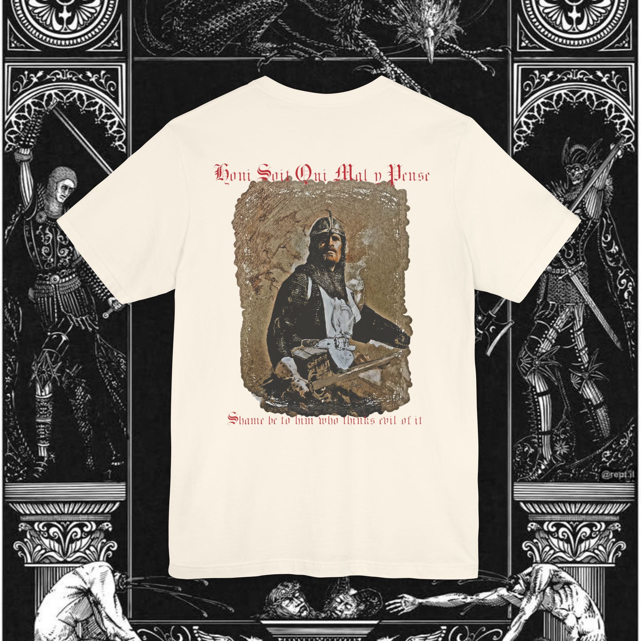 The Knight's Rest Medieval Fantasy Graphic T-Shirt