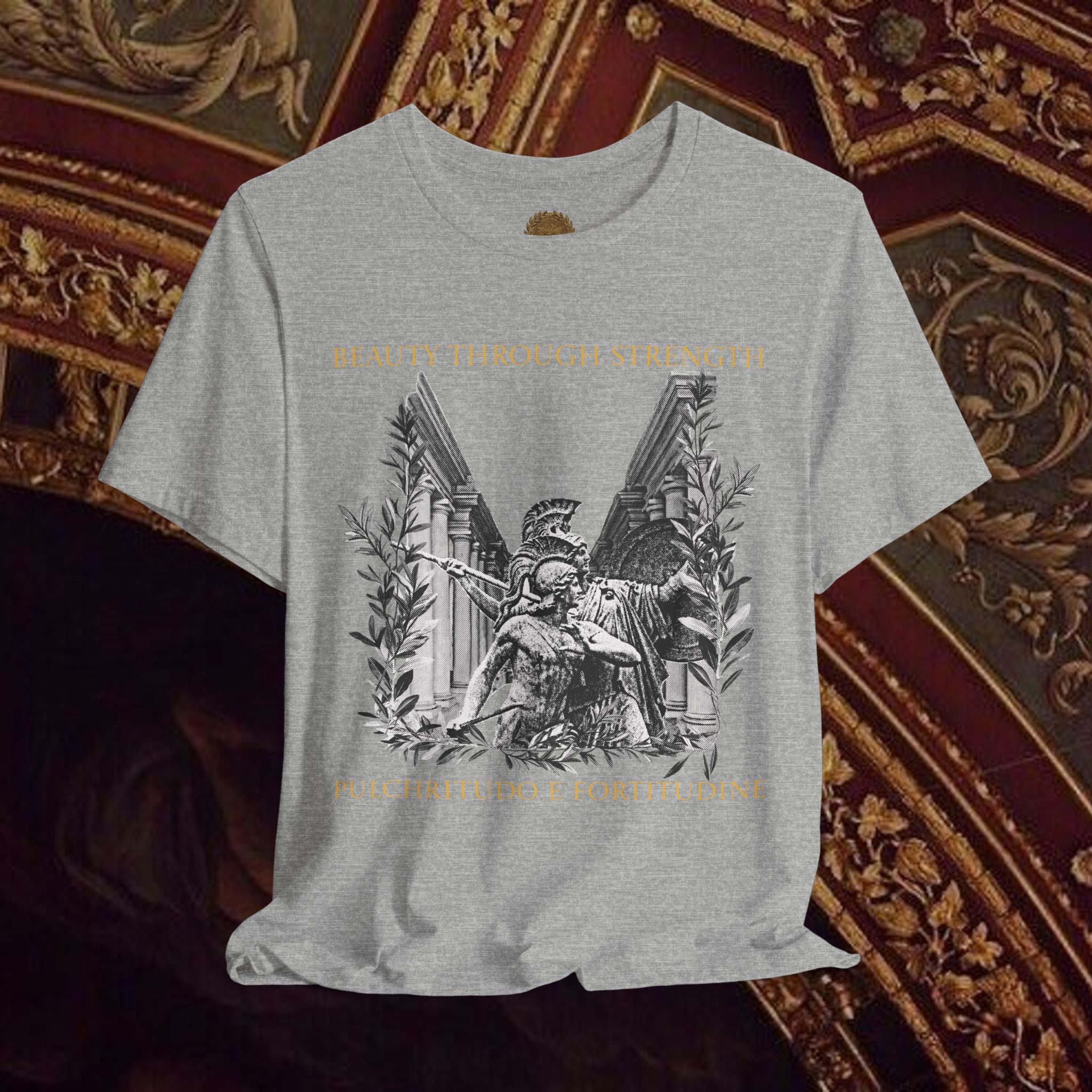The Goddess's Protection Classically-Inspired Cotton Graphic T Shirt