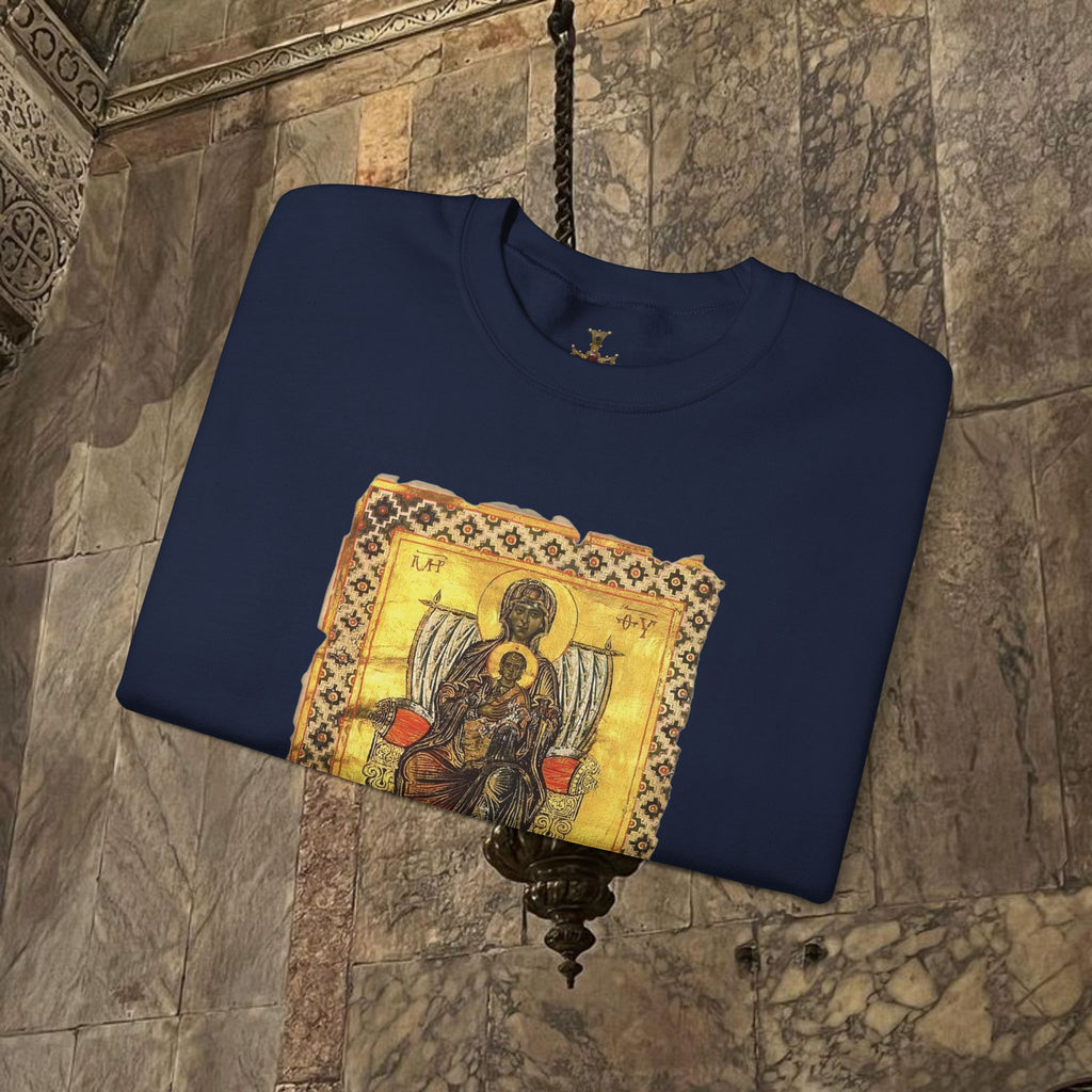 Byzantine Manuscript Art Sweatshirt Ancient design