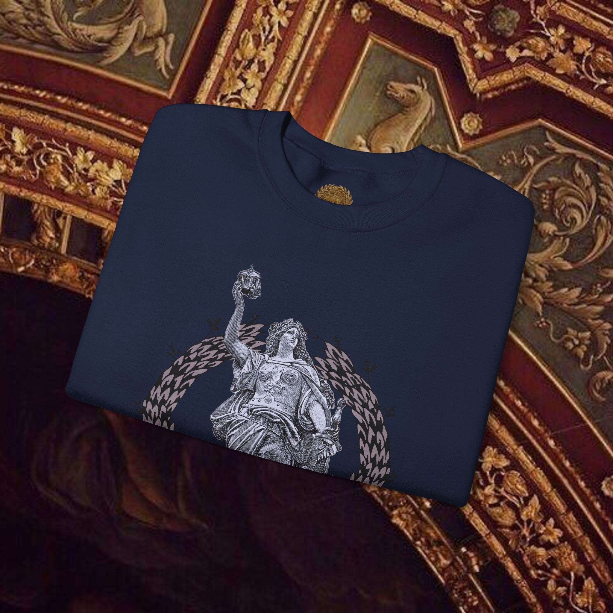 Goddess Victory Neo-Classical Crewneck Sweatshirt piece