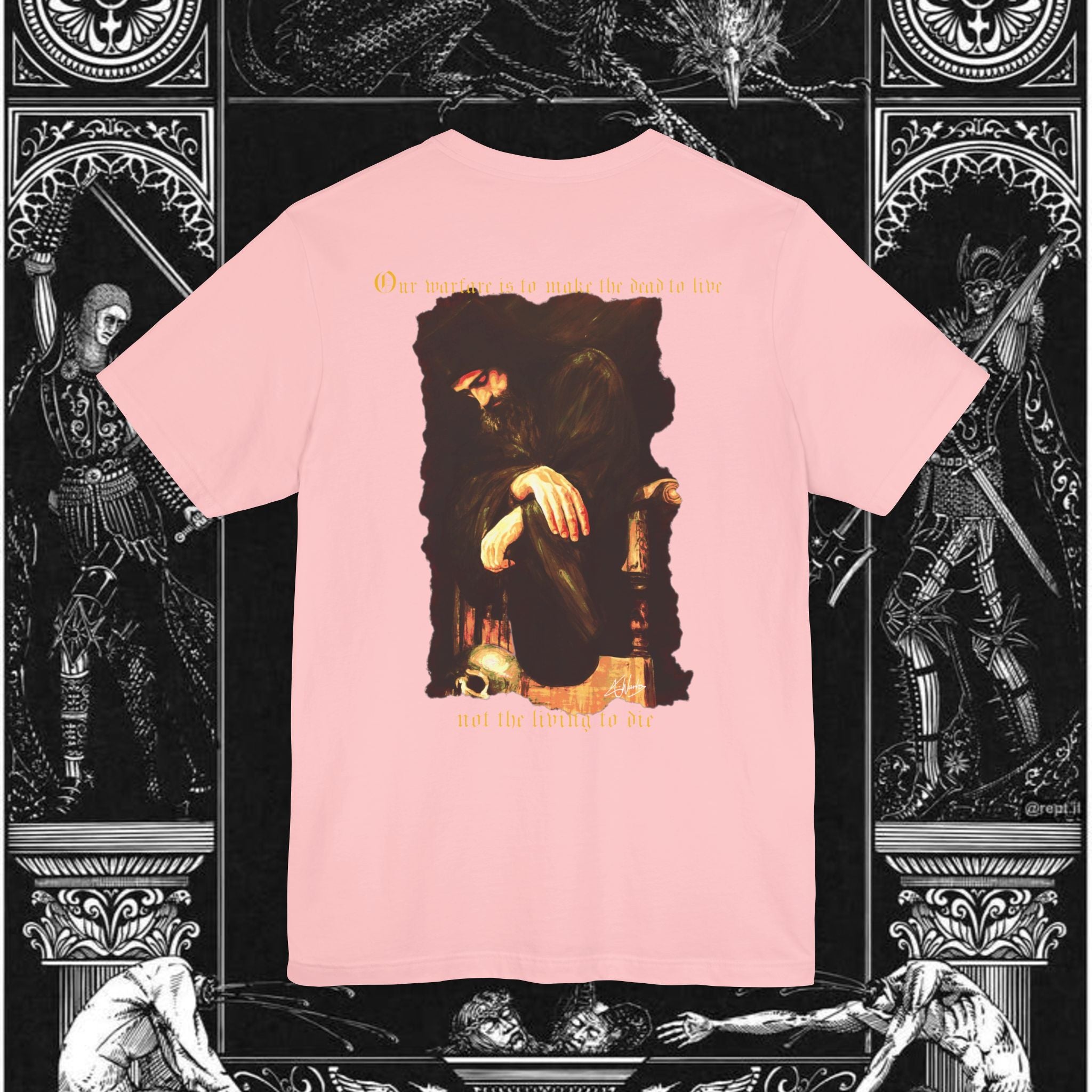 Man's Memento Medieval Fantasy Graphic T Shirt