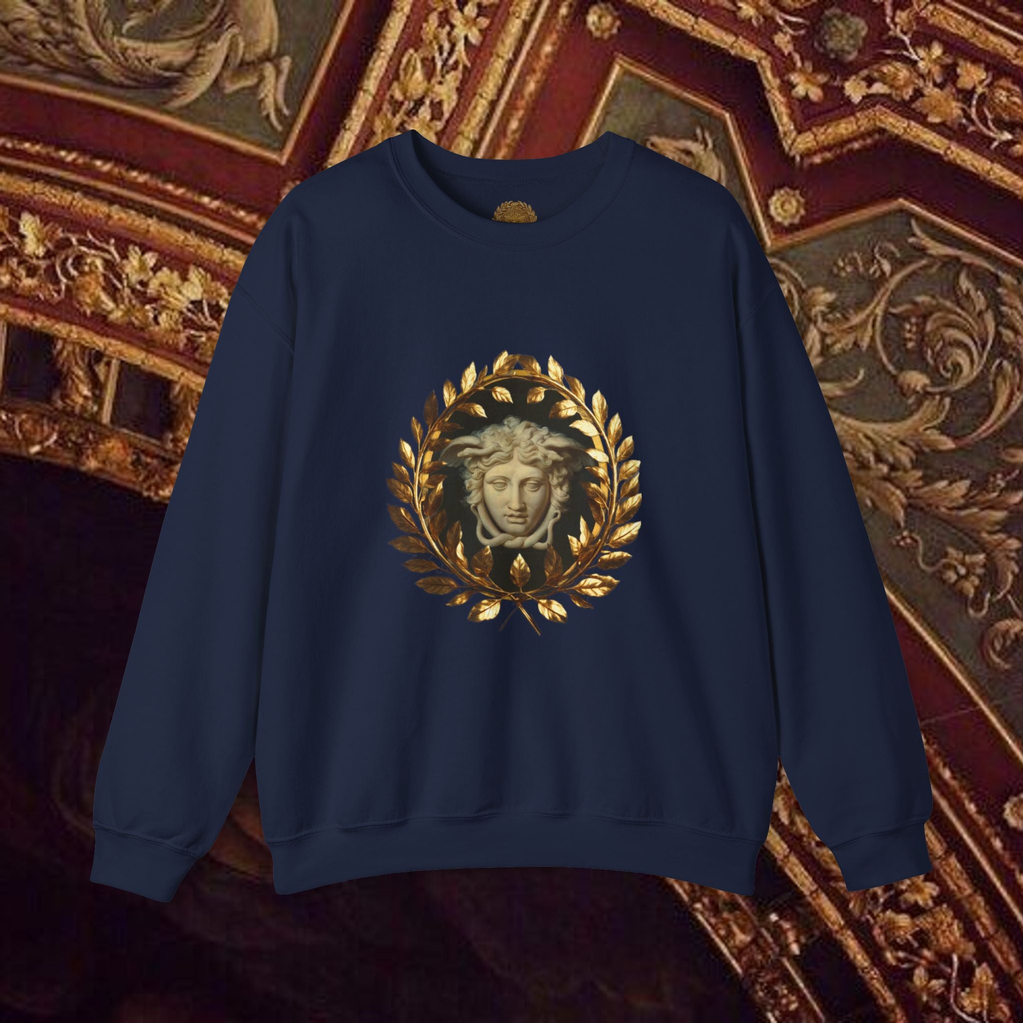 Medusa's Gaze Classical Inspired Mythology Unisex Heavy Blend Crewneck Graphic Sweatshirt