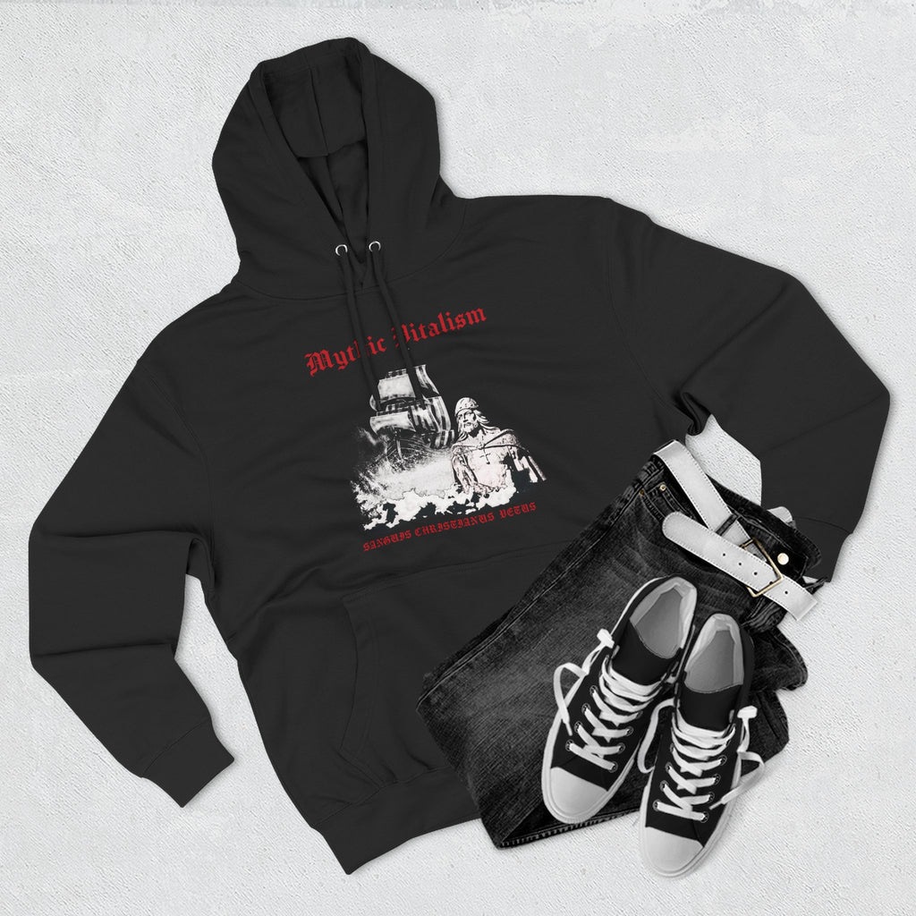Mythical Vitalism, Sanguis Christianus Vetus Adventure and Exploration Inspired Graphic Fleece Hoodie