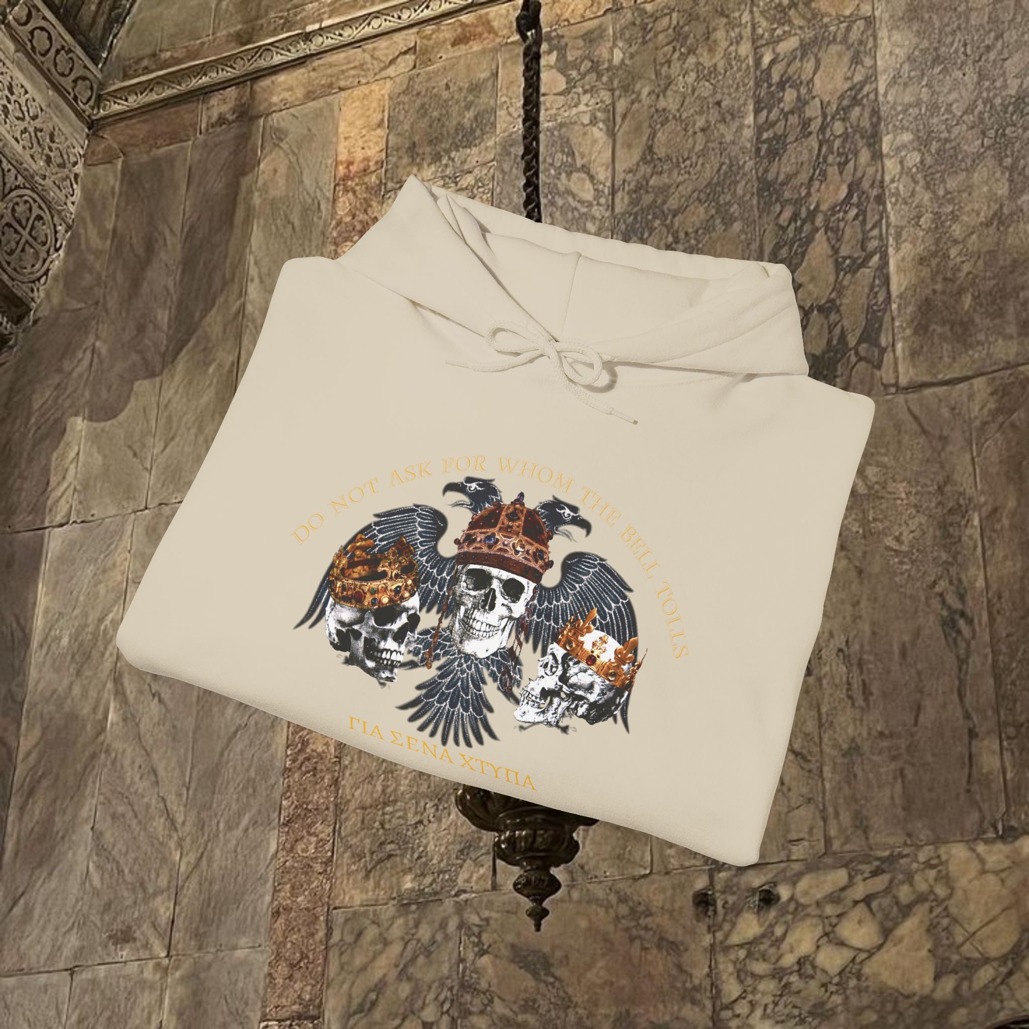 The Kings Fate Byzantine Inspired Graphic Hoodie Front Version