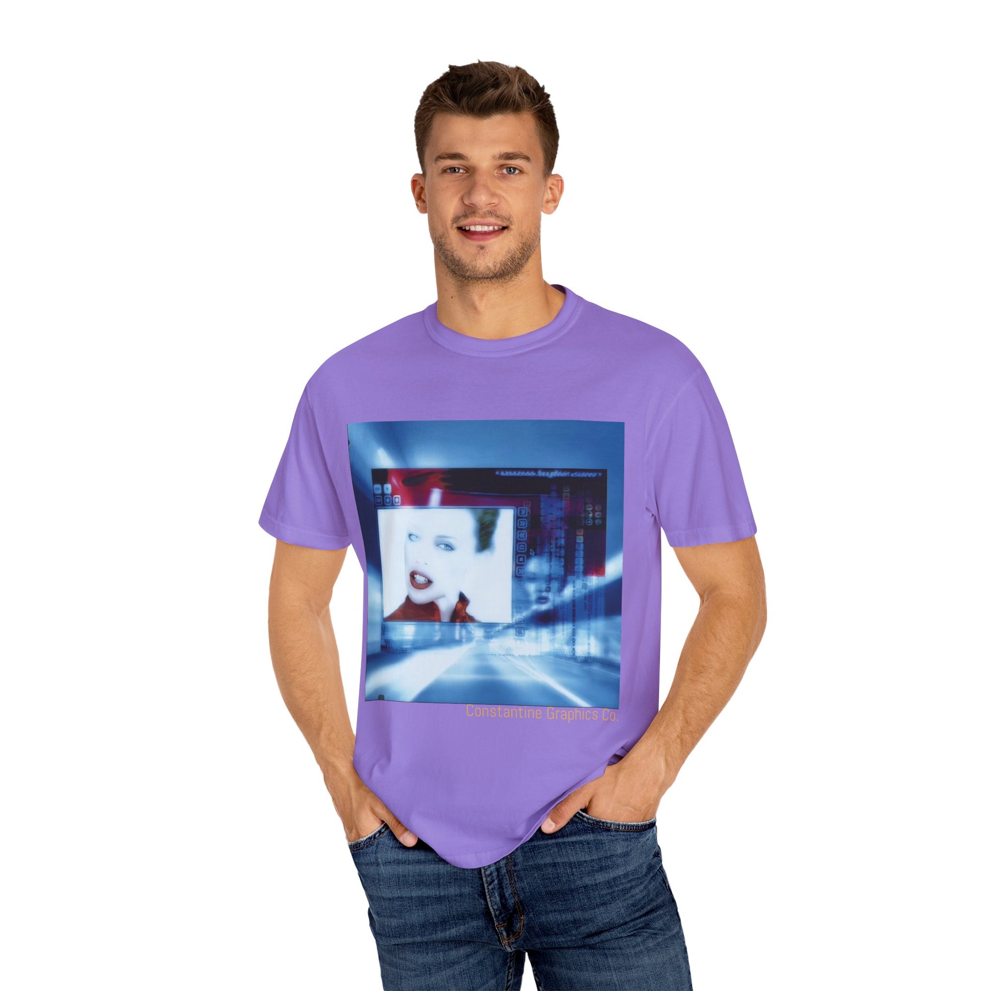 Digital Pop up Cyber Y2k Graphic TShirt