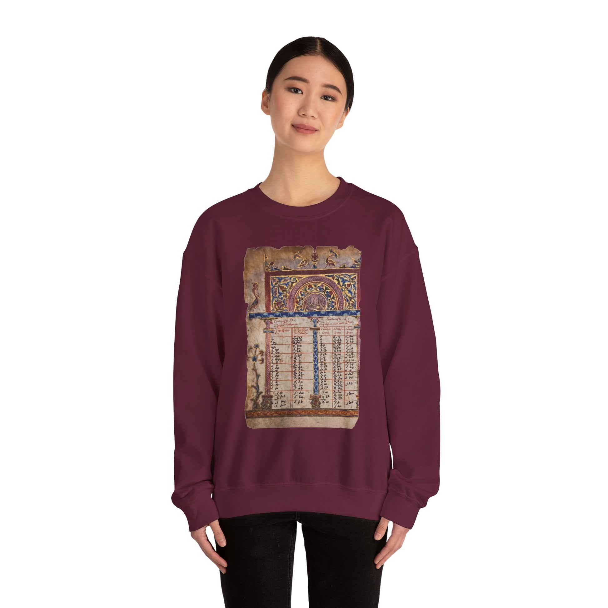 Manuscript of the Ancients Graphic Artistic Sweatshirt