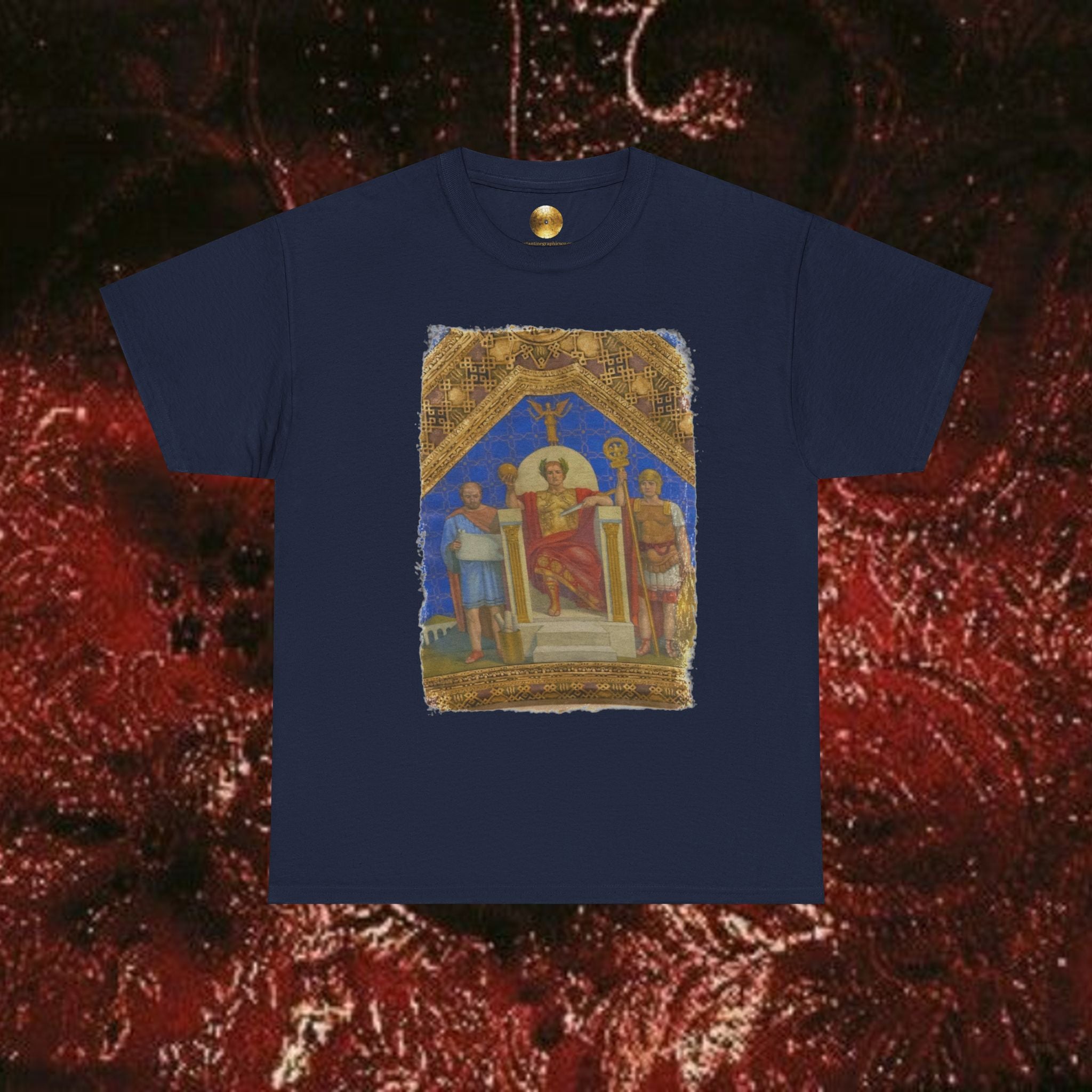 Imperial Throne Art Graphic T-Shirt- Eternal Ruler Design | Constantine Graphics