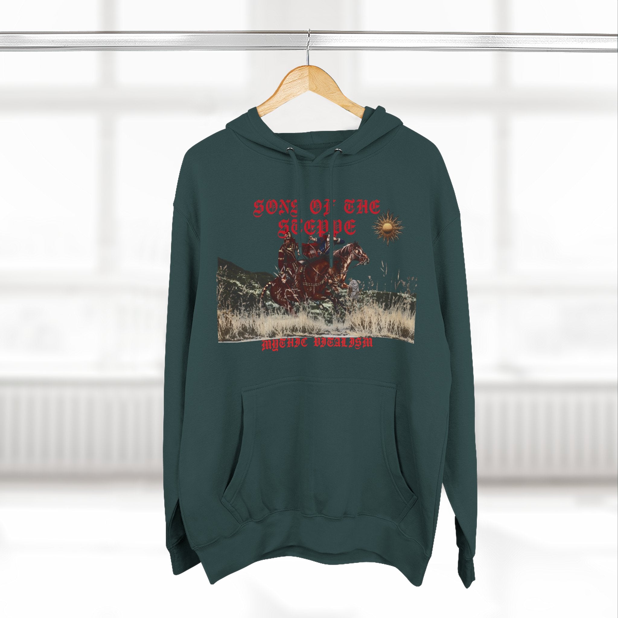Son of the Steppe Fleece Medieval Graphic Hoodie