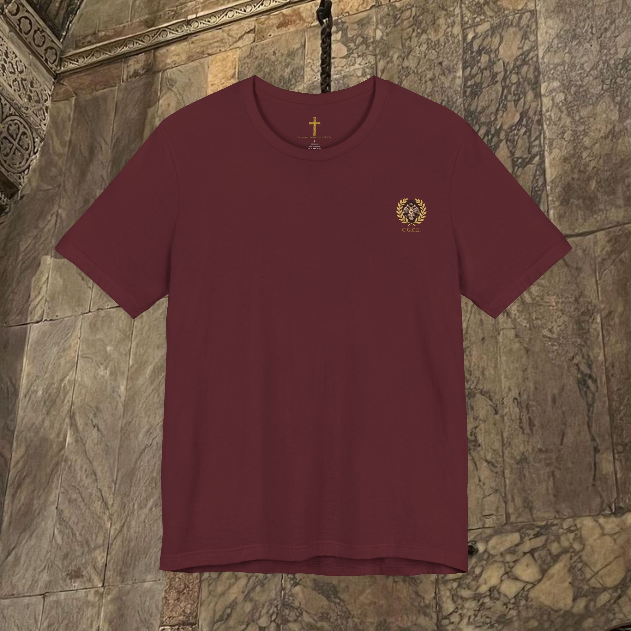 The Last Great Emperor Byzantine Inspired Cotton Graphic T-shirt Back Version