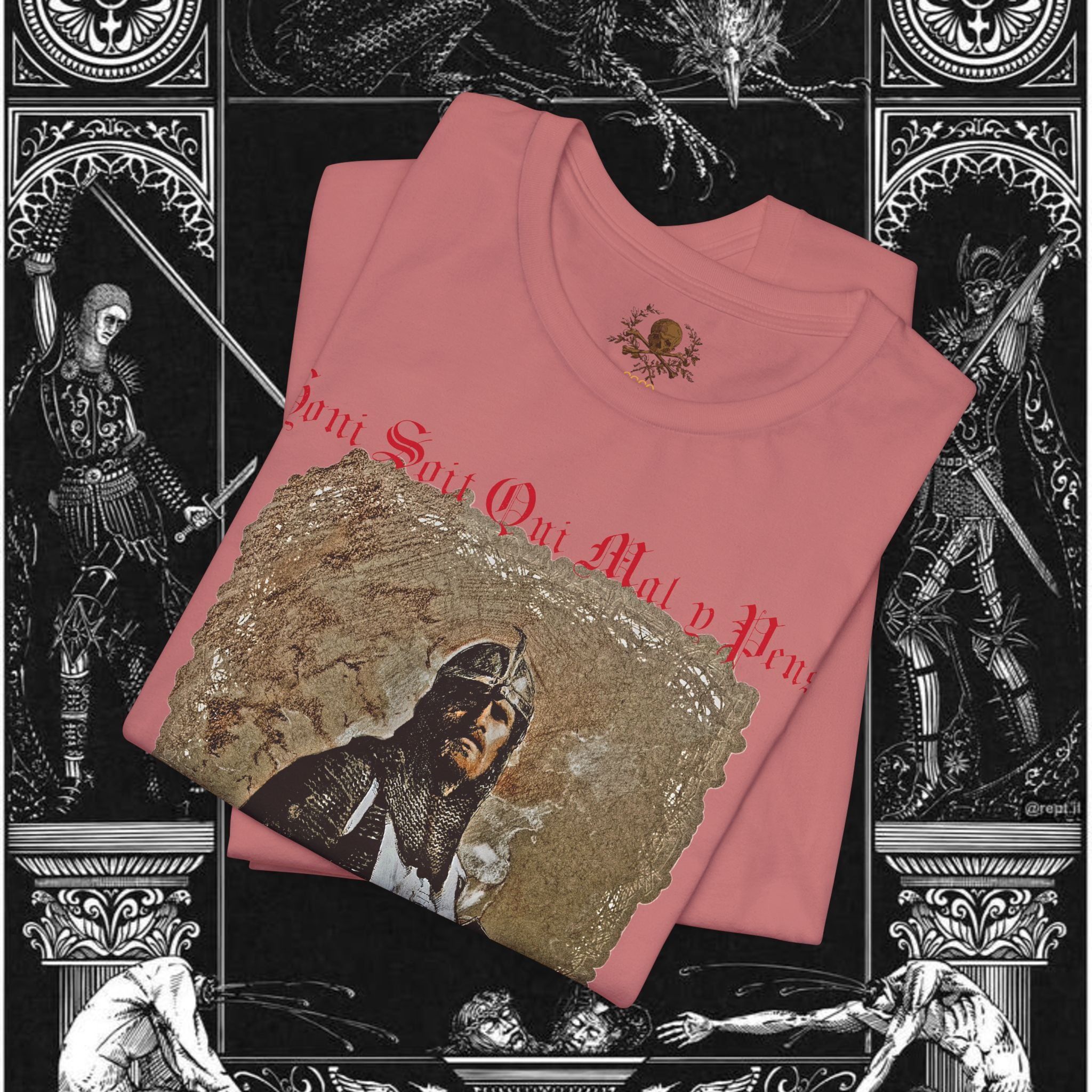 The Knight's Rest Medieval Fantasy Graphic T Shirt