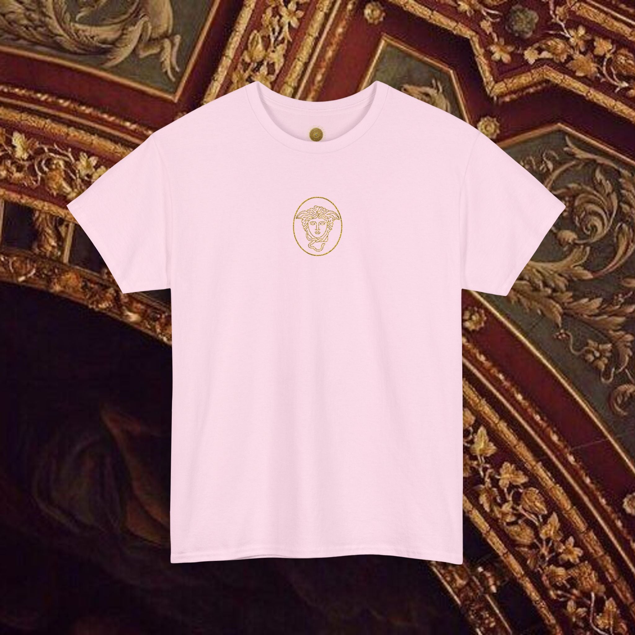 Medusa's Head Unisex Heavy Cotton Tee, Colorful Graphic Tee