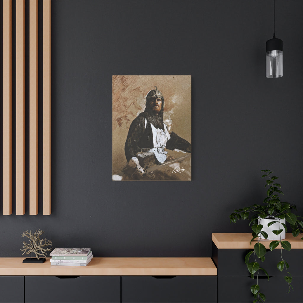 The Knight's Rest Medieval Fantasy Canvas