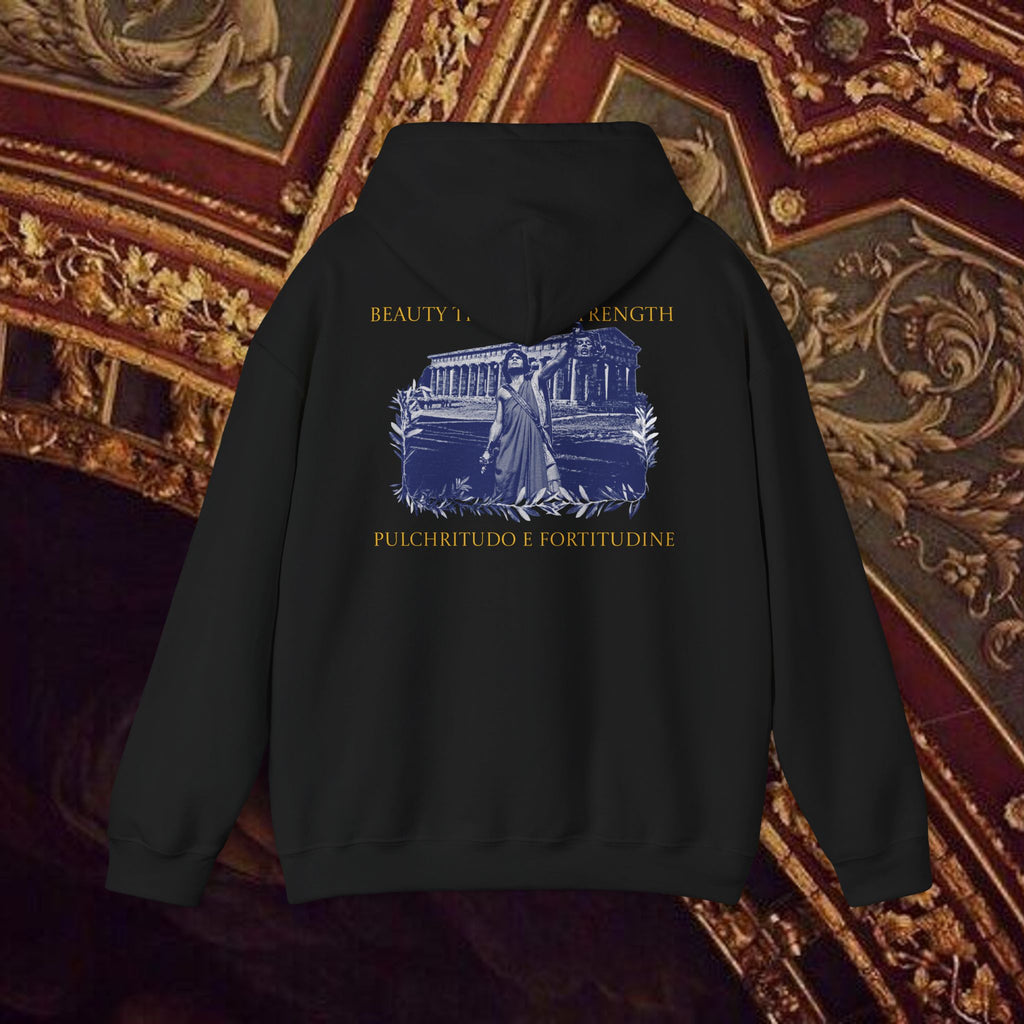 The Hero's Victory Classically-Themed Cotton Graphic Hoodie