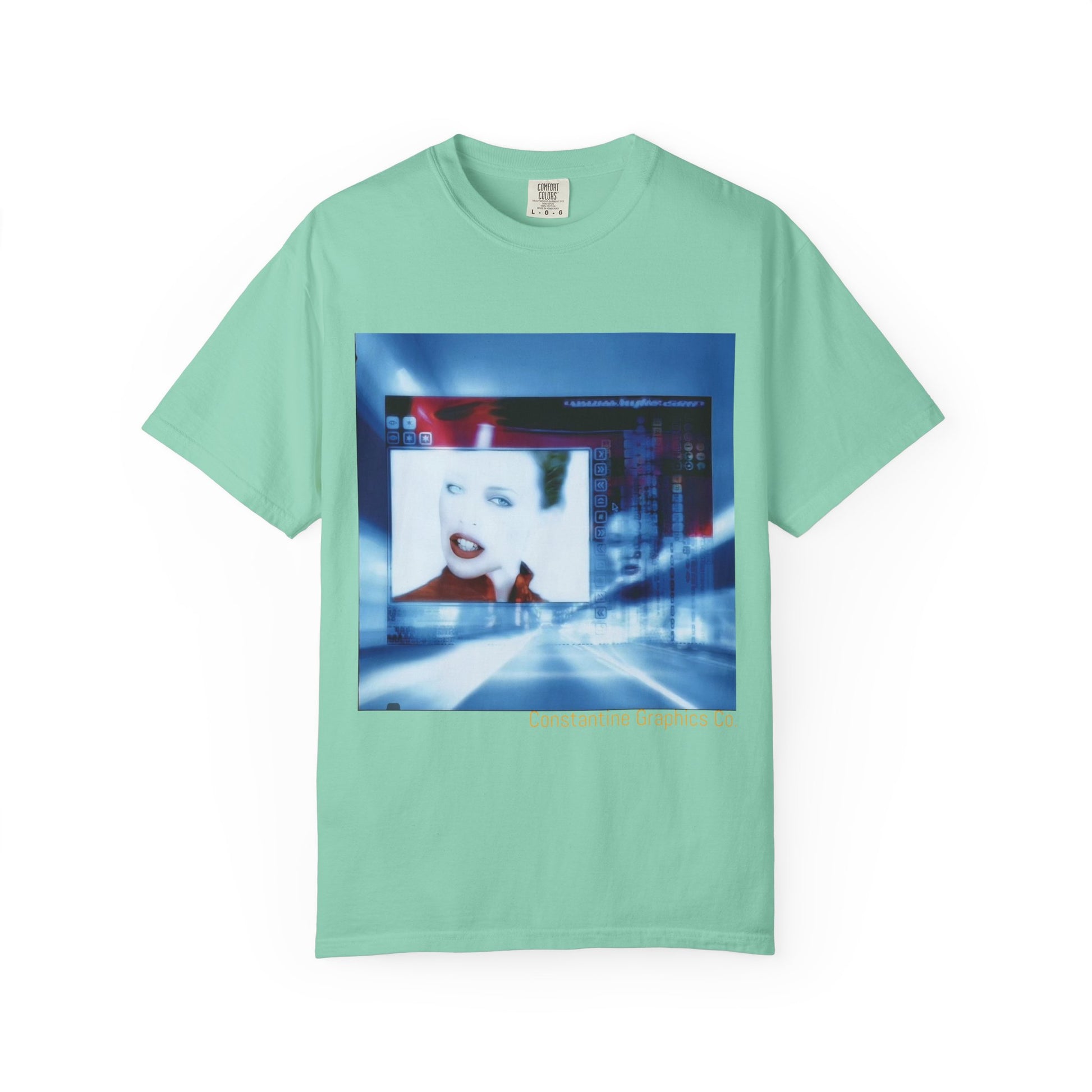 Digital Pop up Cyber Y2k Graphic TShirt