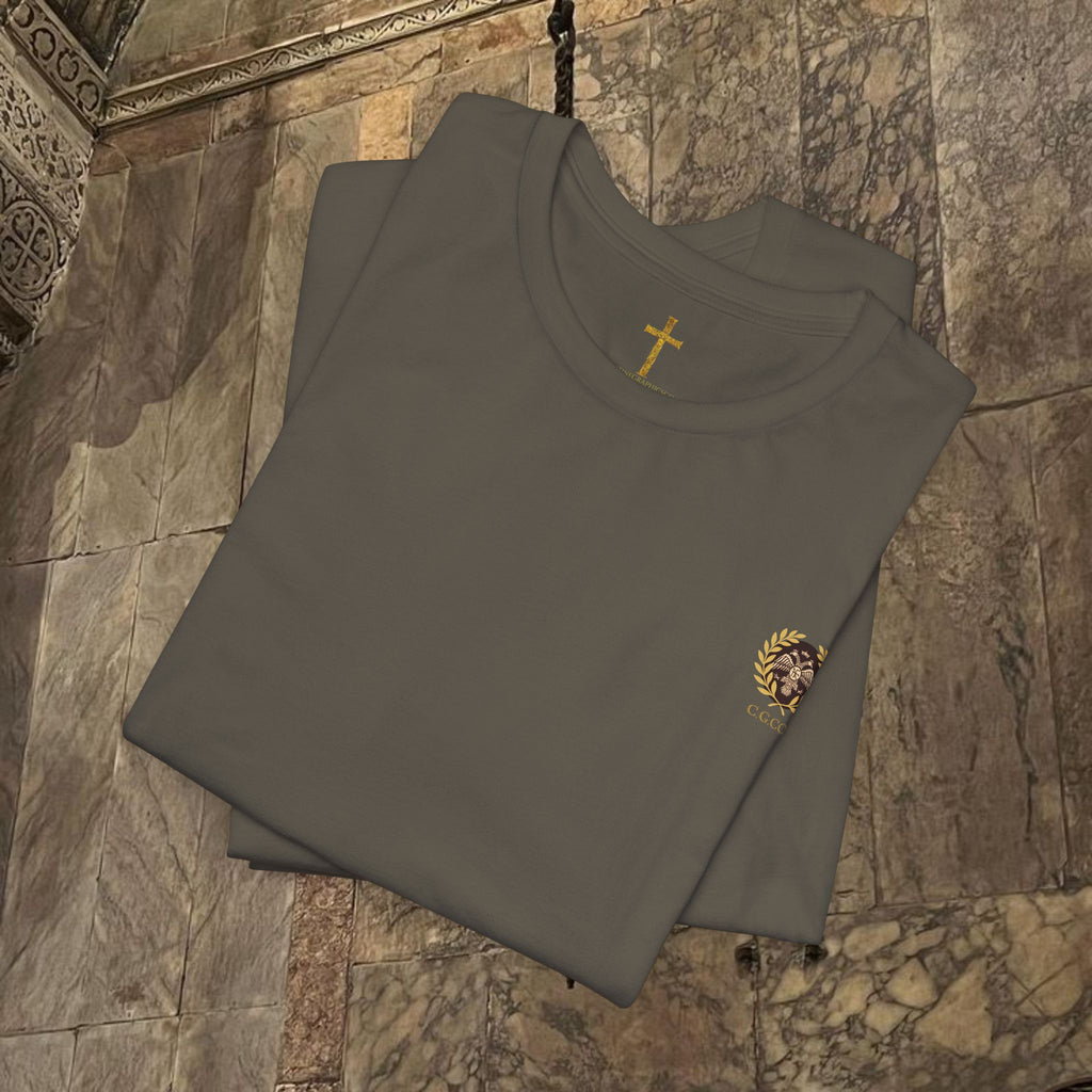 The Last Great Emperor Byzantine Inspired Cotton Graphic T-shirt Back Version