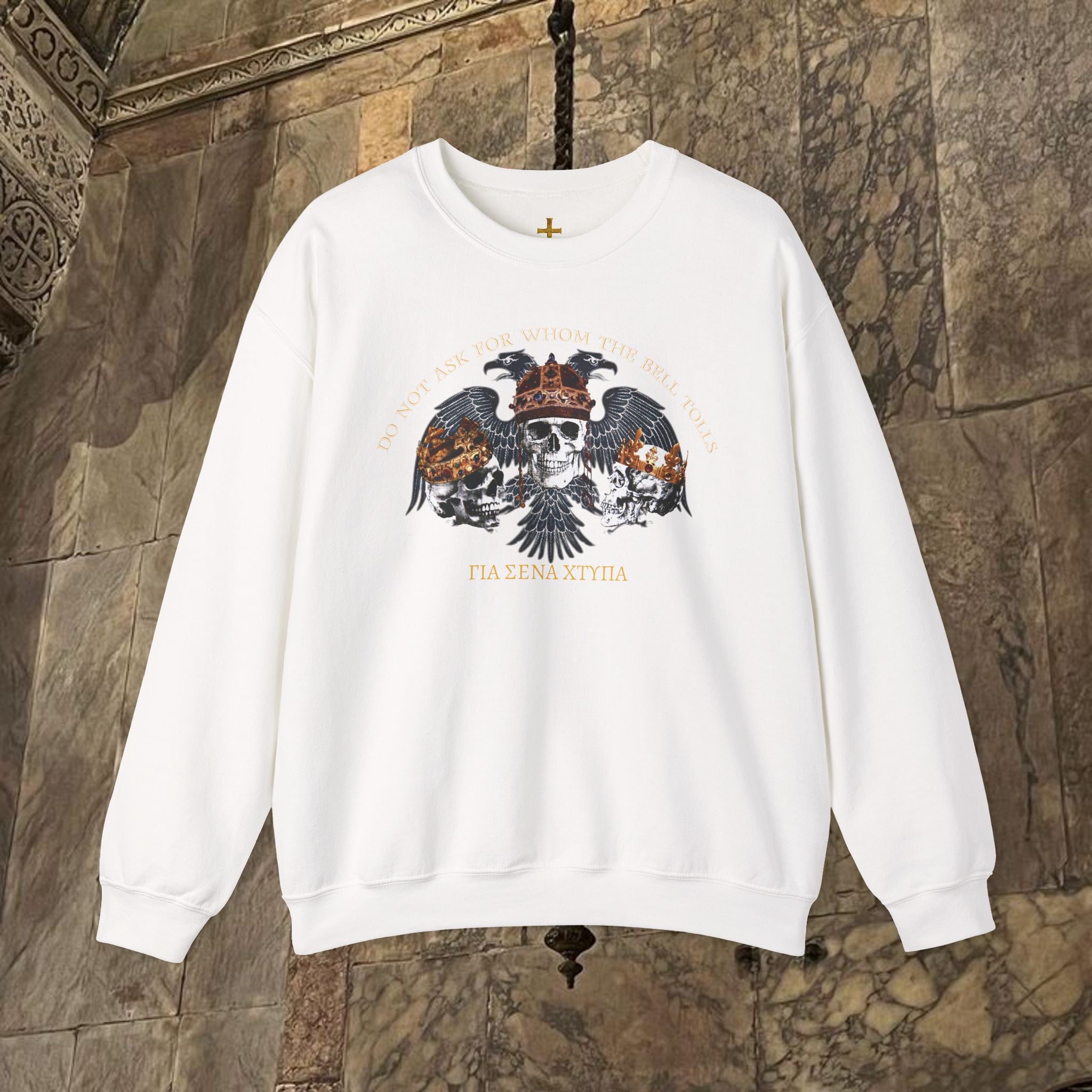 The Kings Fate Byzantine Inspired Graphic Crewneck Sweatshirt