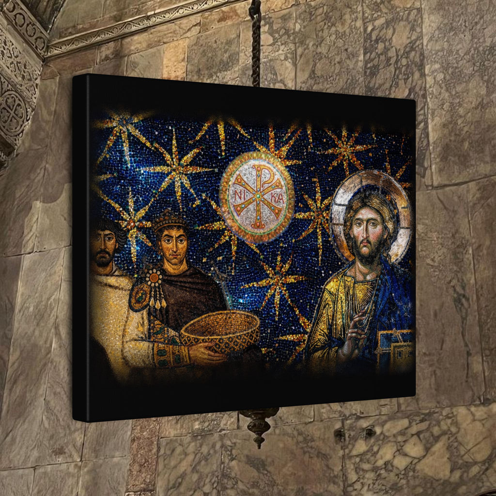 Justinian's Glory Byzantine Late Roman Inspired Matte Canvas, Stretched, (Multi-Size)