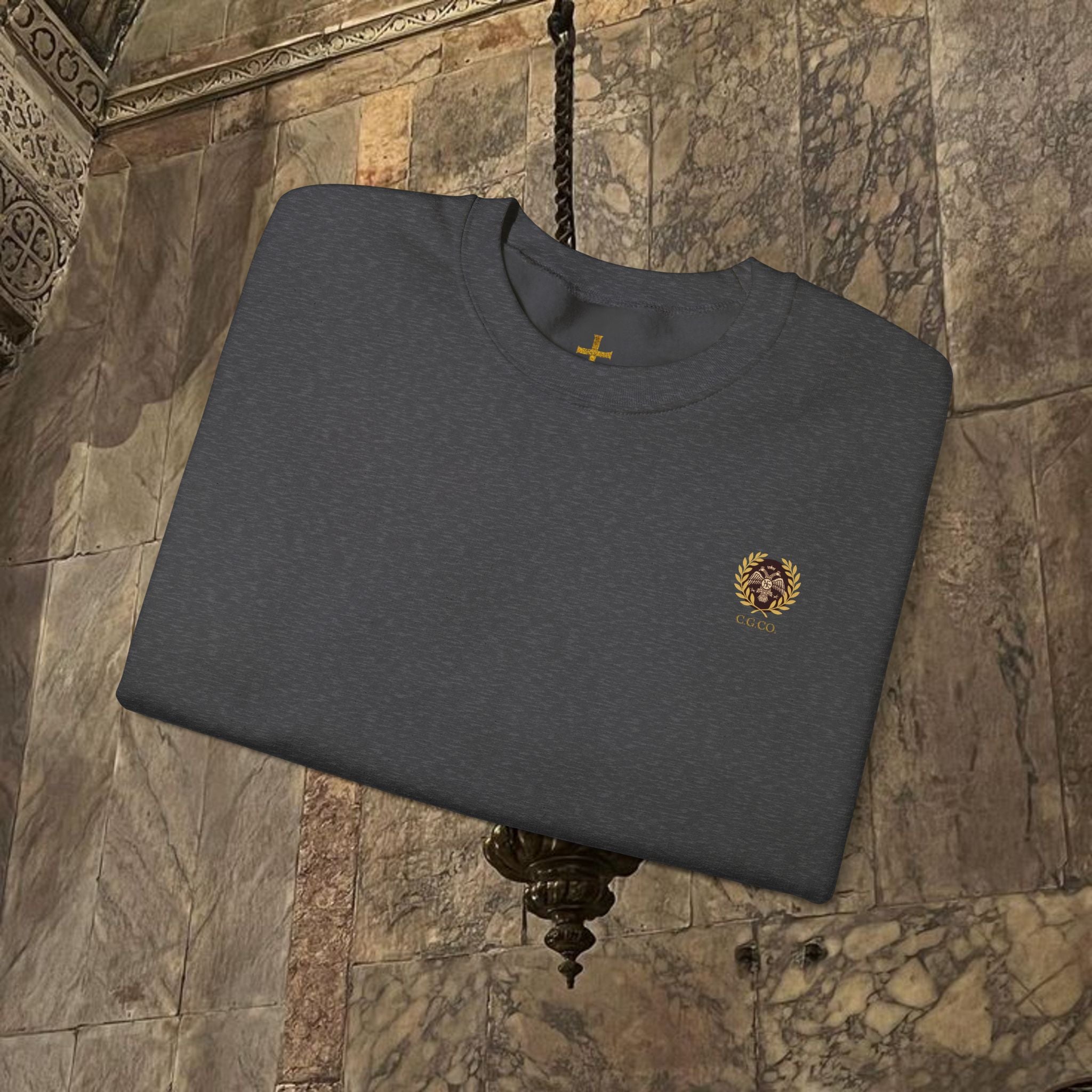 The Last Great Emperor Byzantine Inspired Crewneck Sweatshirt Back Version