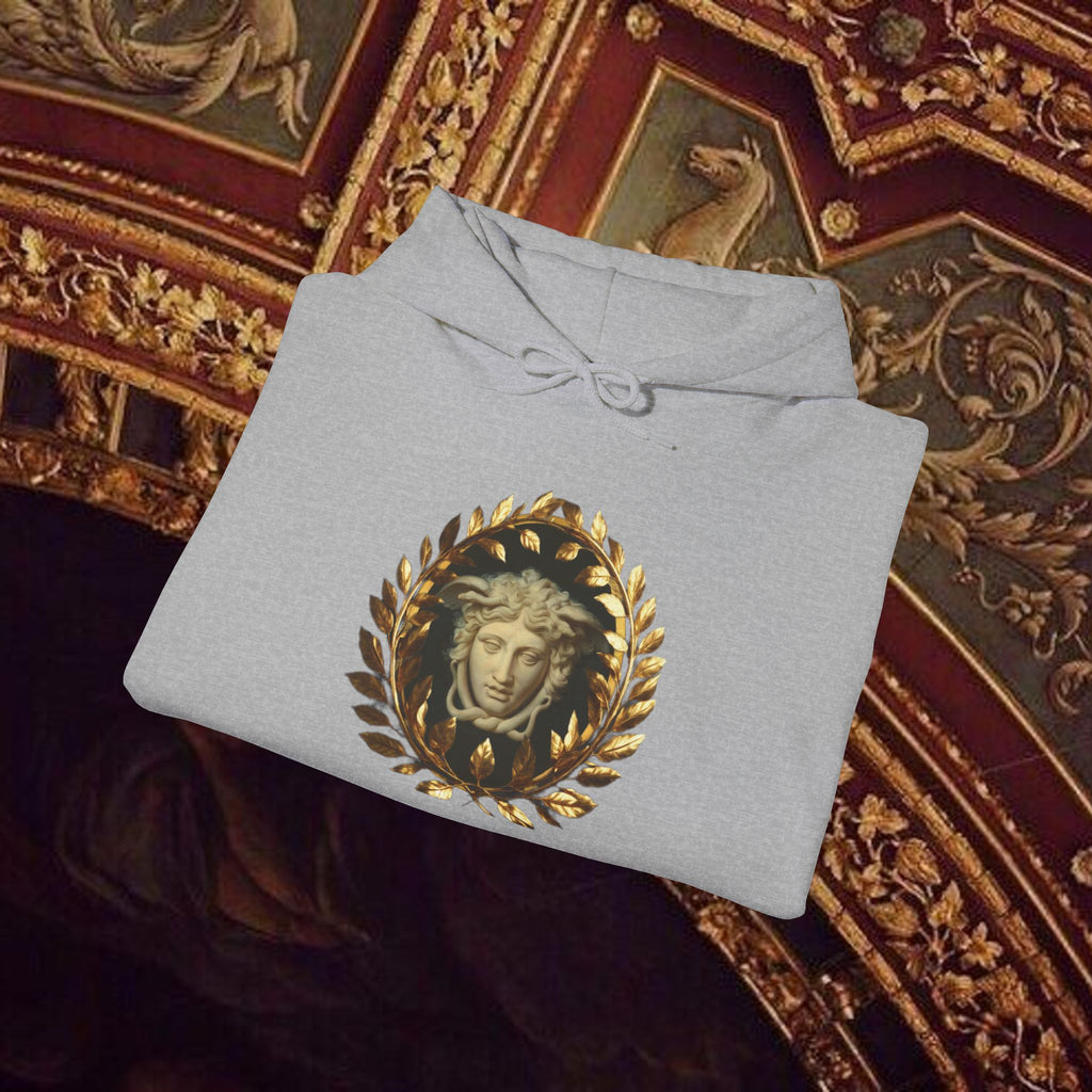 Medusa's Gaze Classical Mythology Inspired Unisex Heavy Blend Hooded Graphic Sweatshirt