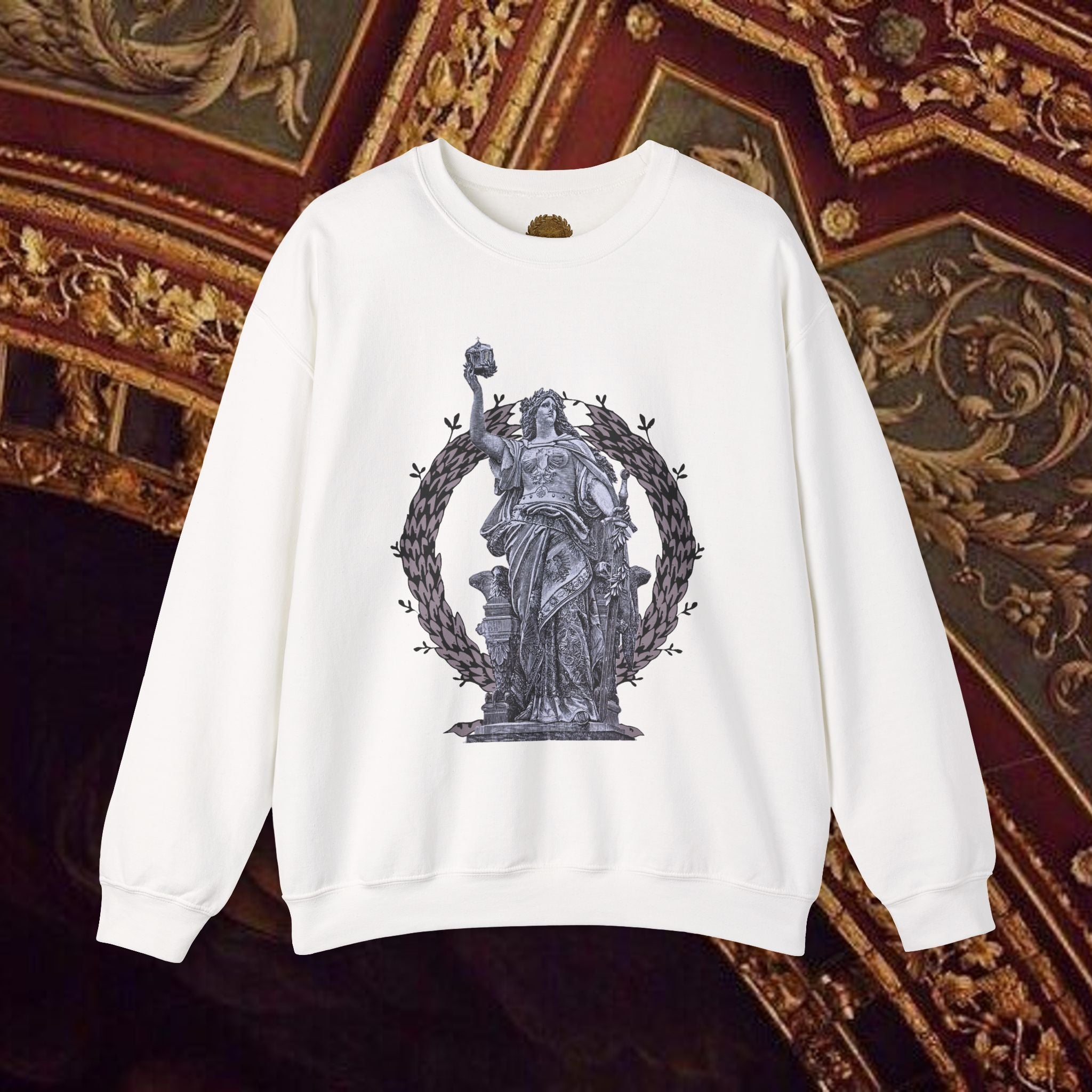 Goddess Victory Neo-Classical Crewneck Sweatshirt piece