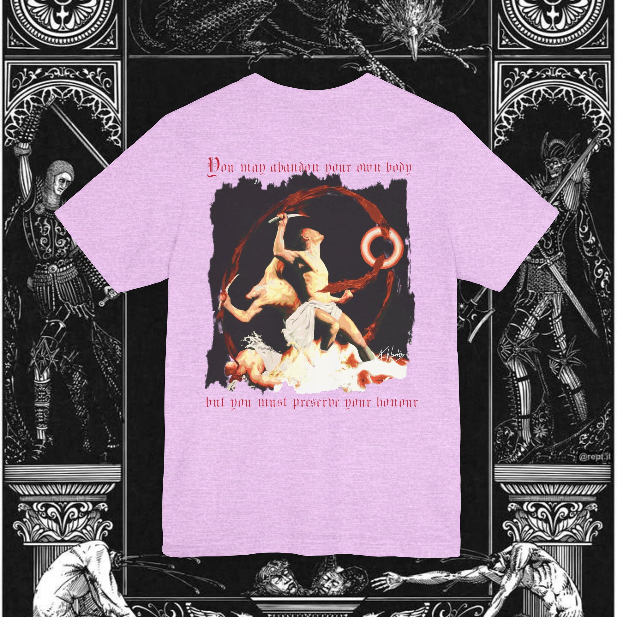 The Samurai's Vengeance Medieval Fantasy Graphic Shirt