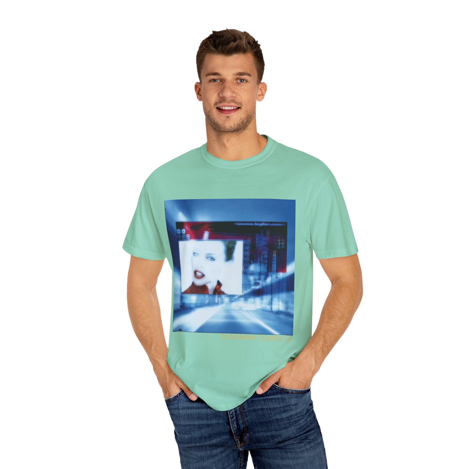 Digital Pop up Cyber Y2k Graphic TShirt
