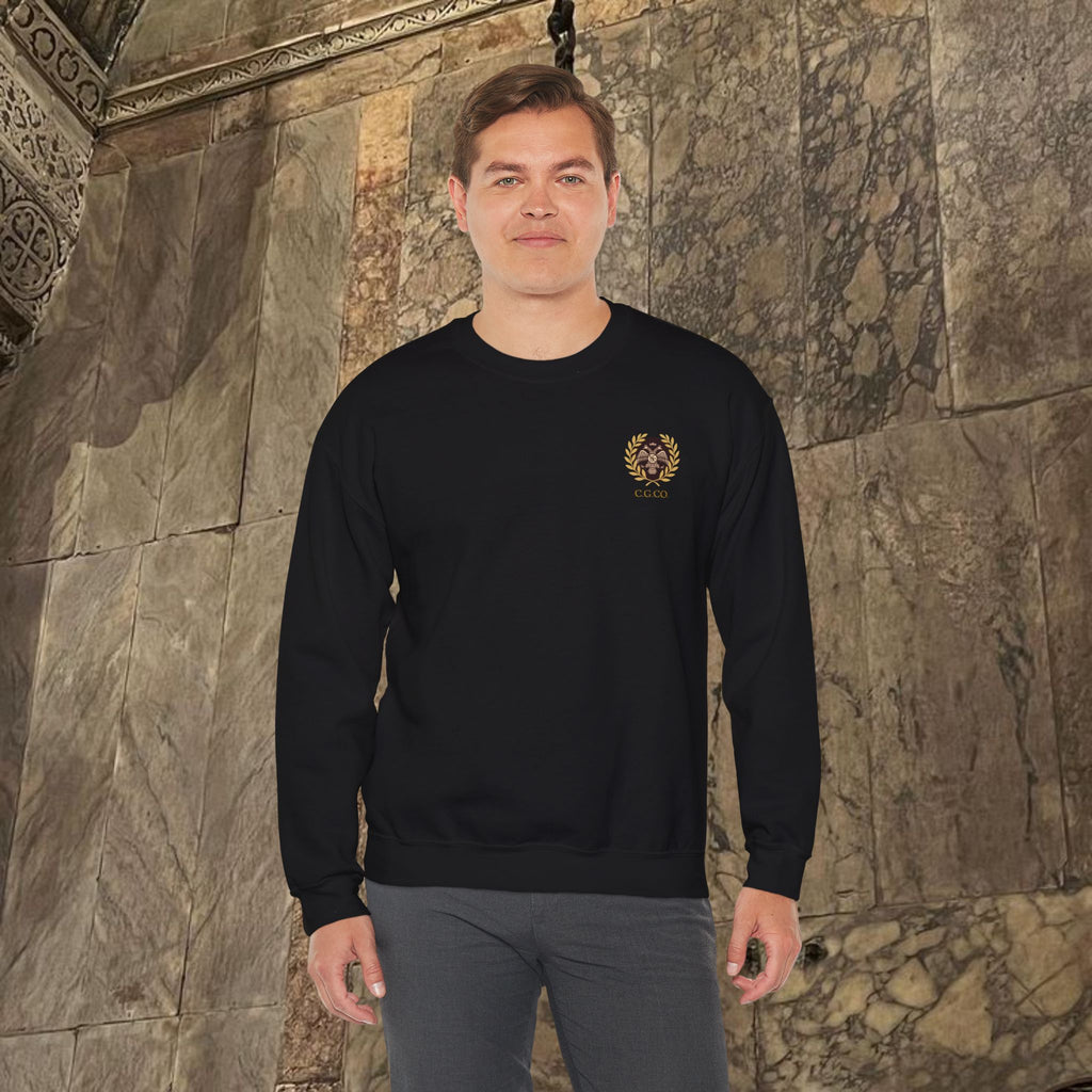 The Kings Fate Byzantine Inspired Graphic Crewneck Sweatshirt Back Version
