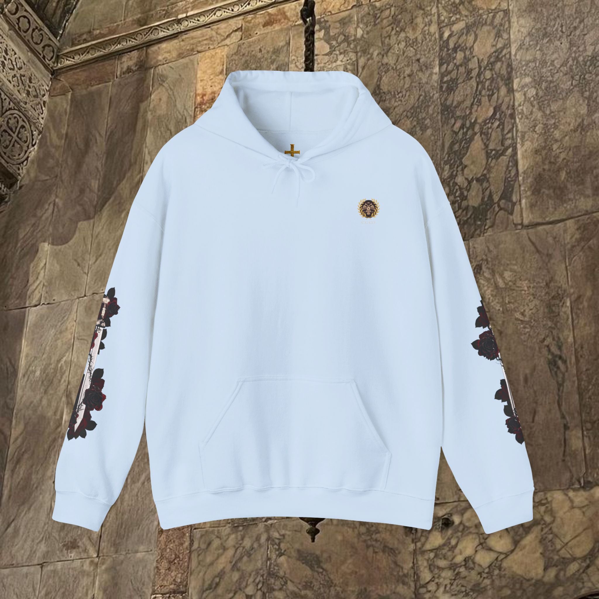 The Last Great Emperor Byzantine Inspired Graphic Hoodie Back Version