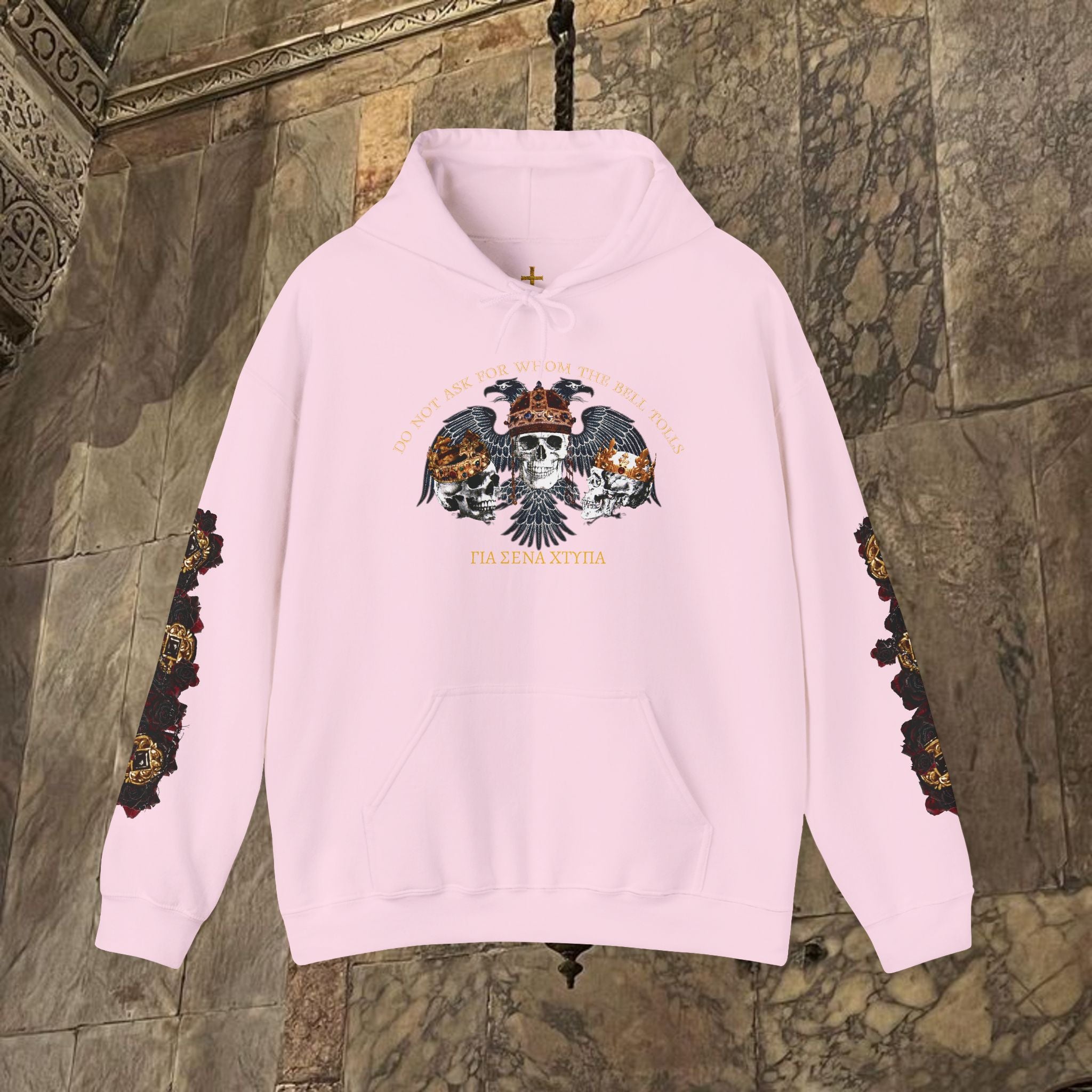 The Kings Fate Byzantine Inspired Graphic Hoodie Front Version