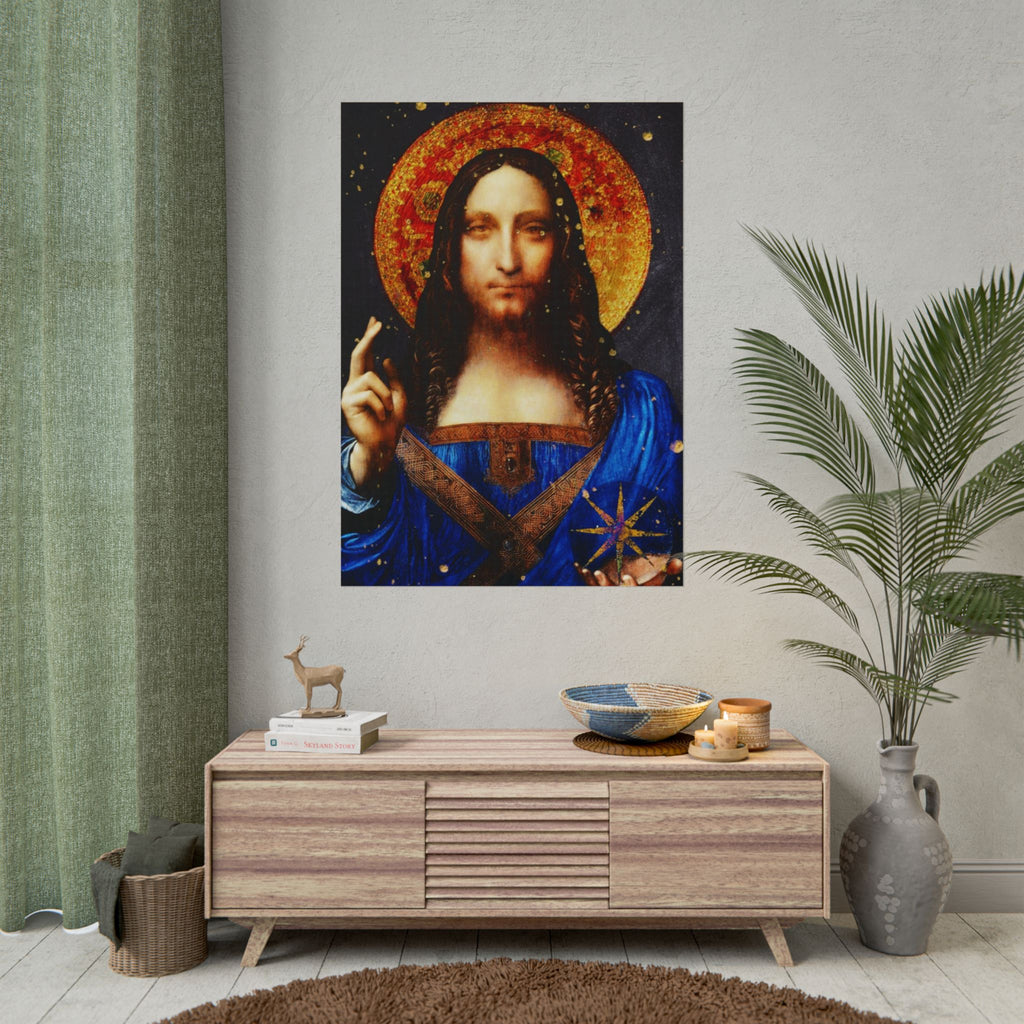 Leonardo da Vinci's Salvator Mundi Remixed Fine Art Print