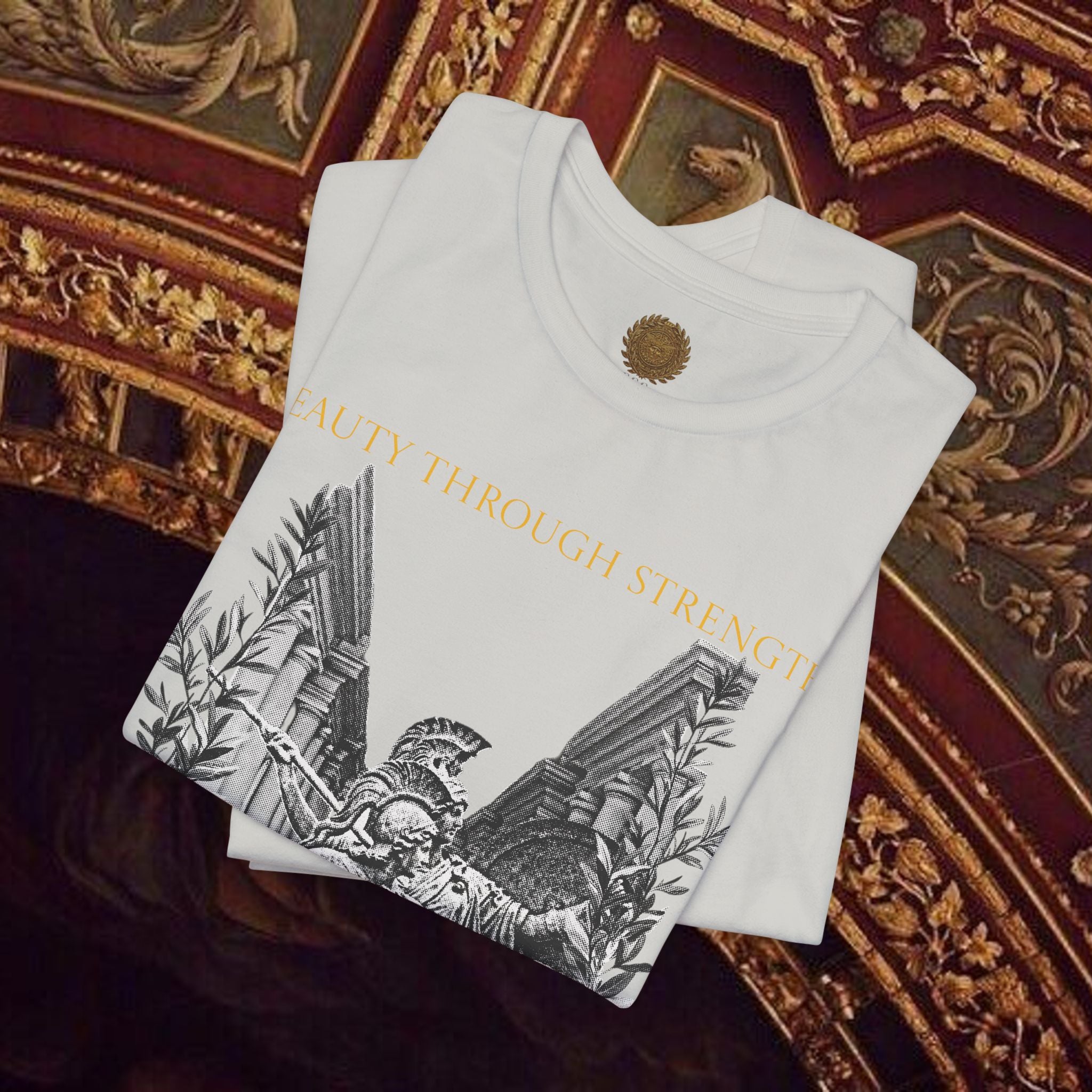 The Goddess's Protection Classically-Inspired Cotton Graphic T Shirt