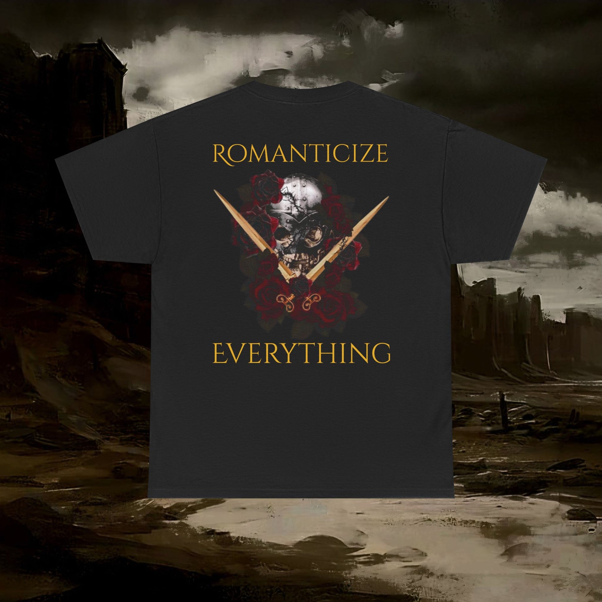 The Barbarian's Fate Medieval Fantasy Inspired Graphic T-Shirt Back Version