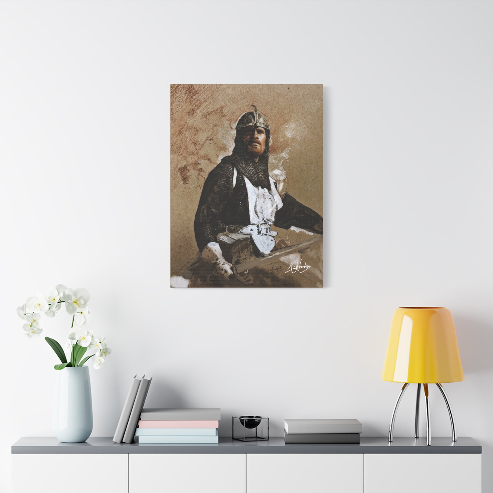 The Knight's Rest Medieval Fantasy Canvas