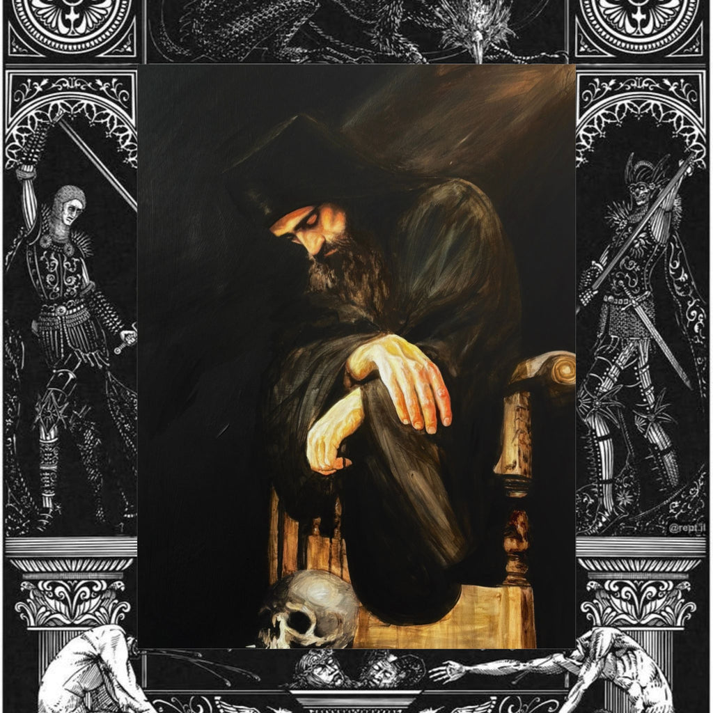 Man's Memento Medieval Fantasy Fine Art Print