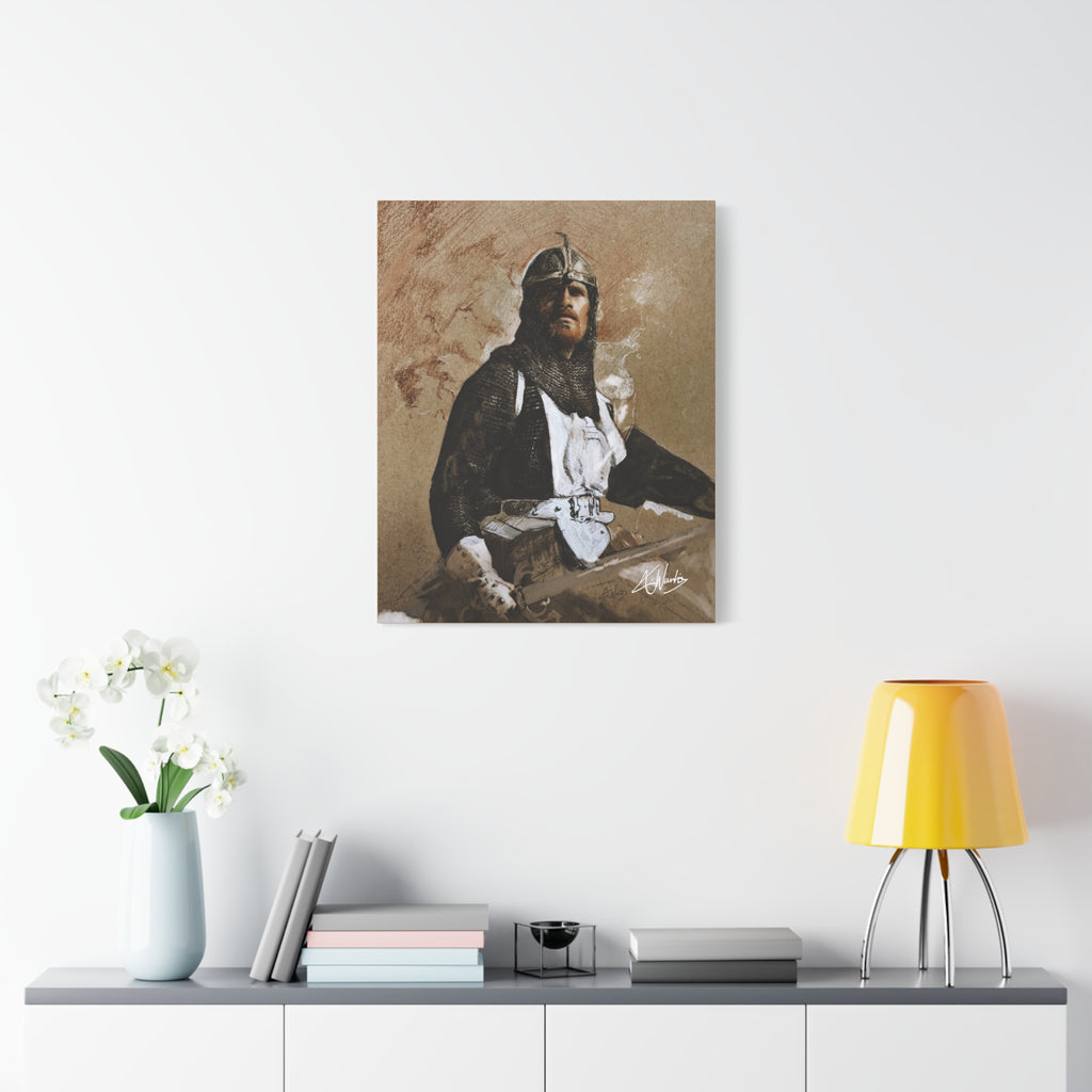 The Knight's Rest Medieval Fantasy Canvas