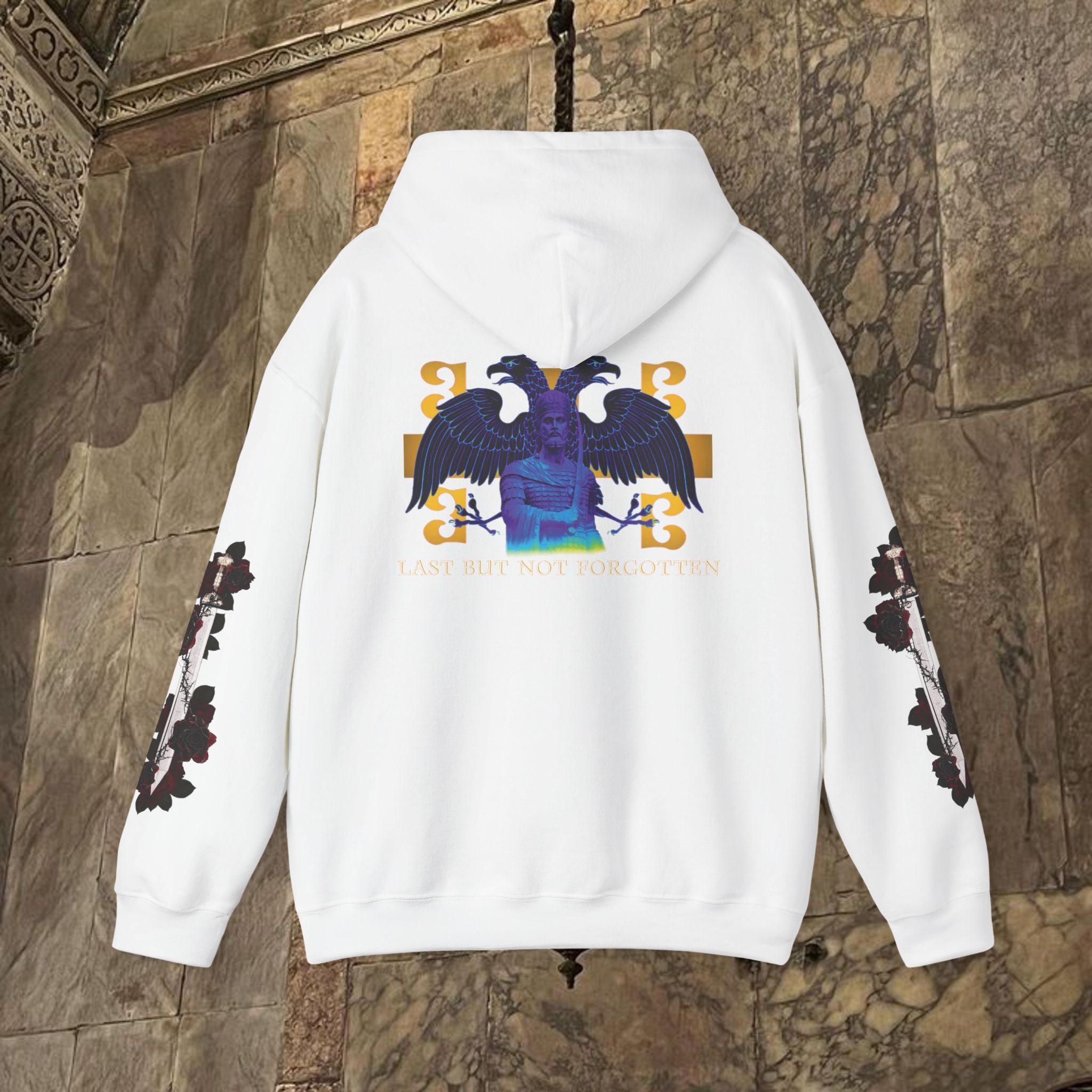 The Last Great Emperor Byzantine Inspired Graphic Hoodie Back Version