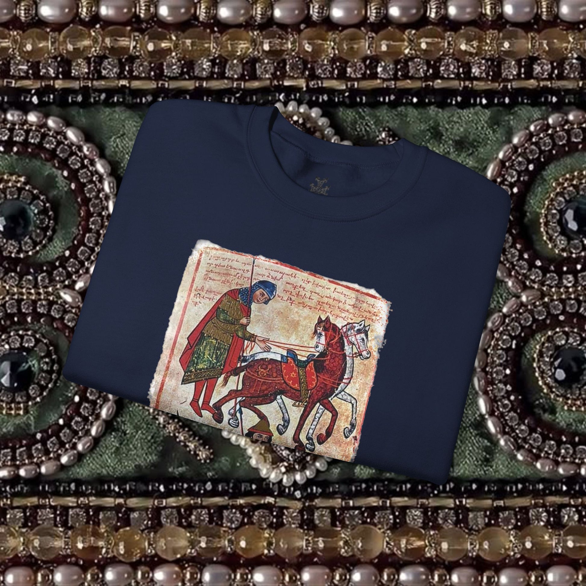 Ancient Armenian Manuscript Graphic Sweatshirt Design