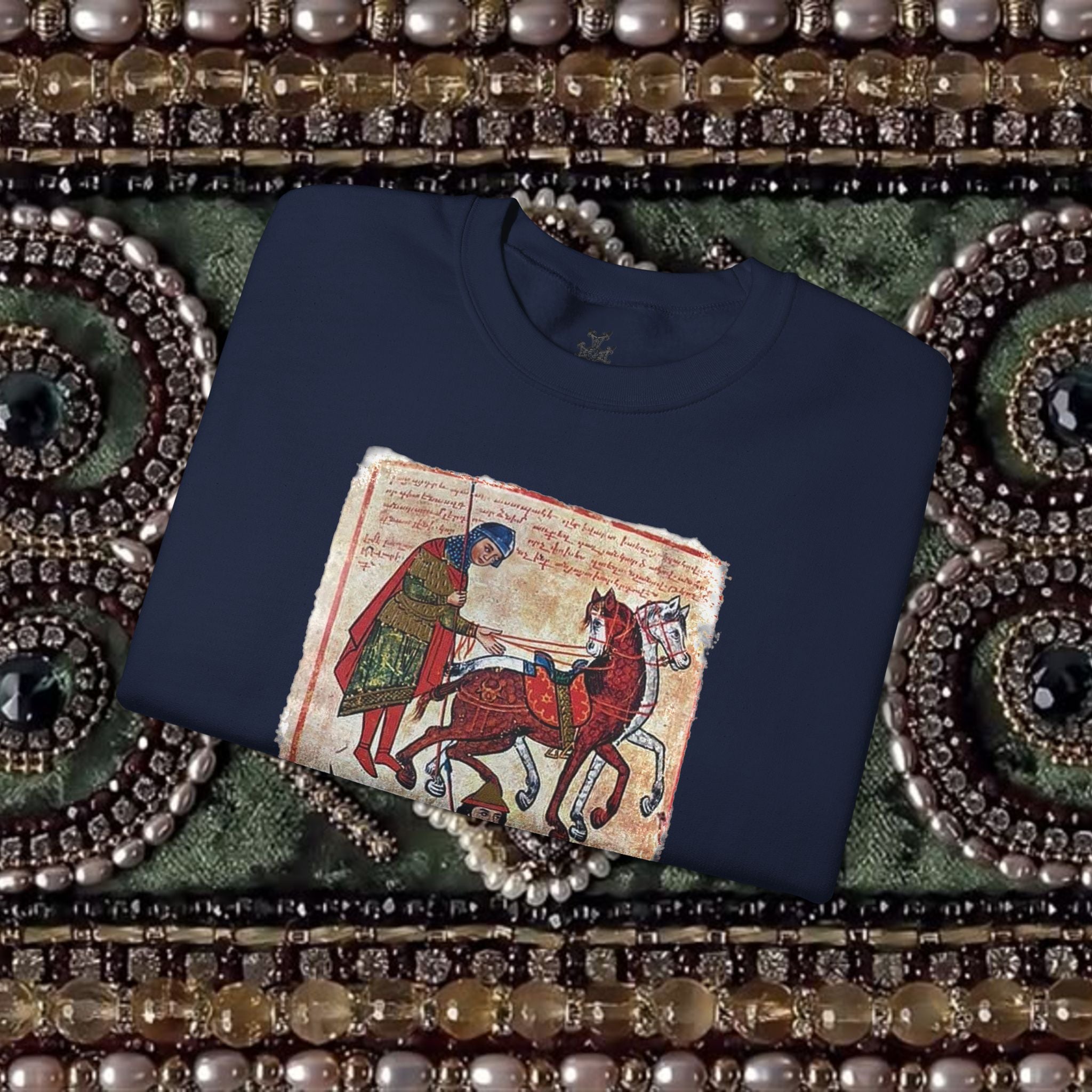 Ancient Armenian Manuscript Art T-Shirt - Sacred Heritage Design