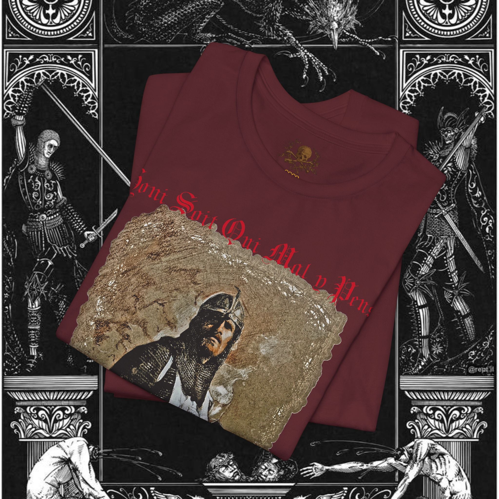 The Knight's Rest Medieval Fantasy Graphic T Shirt