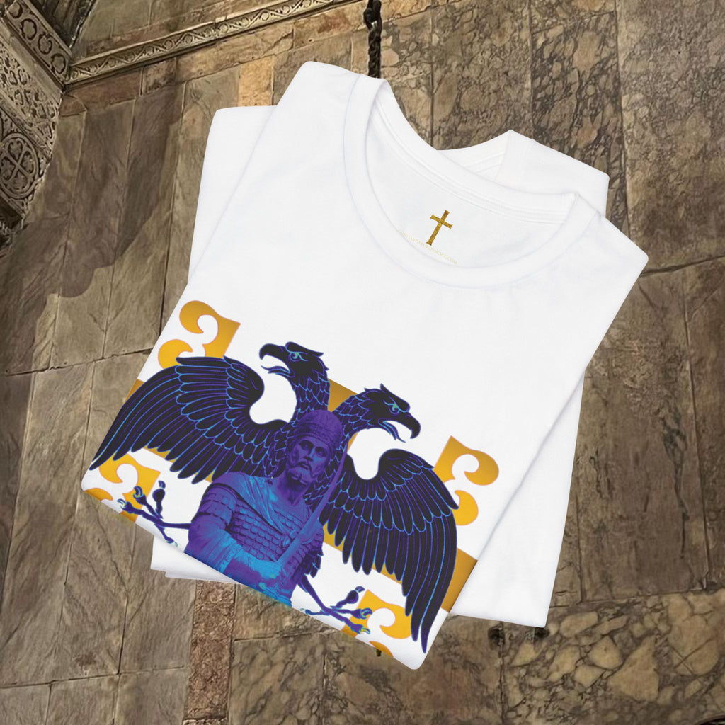 The Last Great Emperor Byzantine Inspired Cotton Graphic T-shirt Front