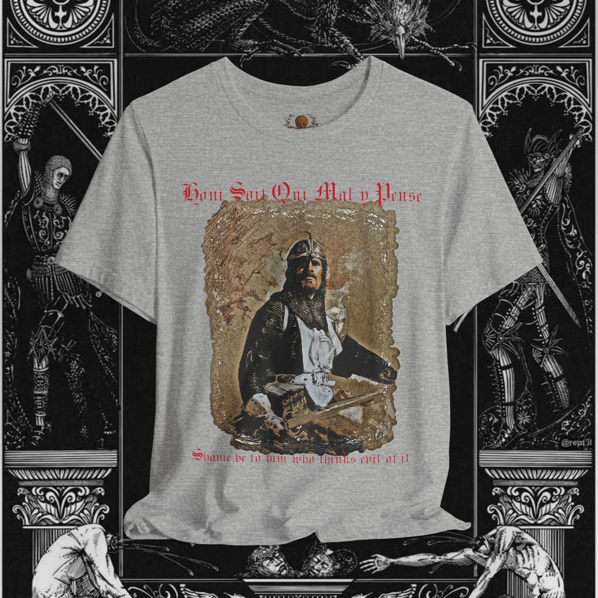 The Knight's Rest Medieval Fantasy Graphic T Shirt