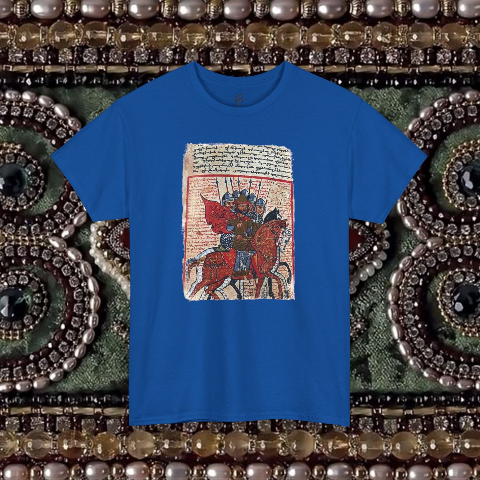 Armenian Warriors Ancient Manuscript Graphic T-Shirt Shirt