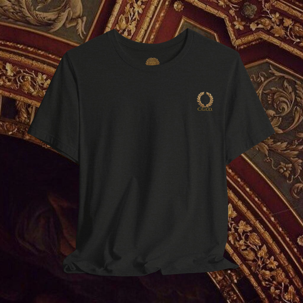 Guardian of the Temple Classically- Inspired Cotton Graphic T Shirt Back Version